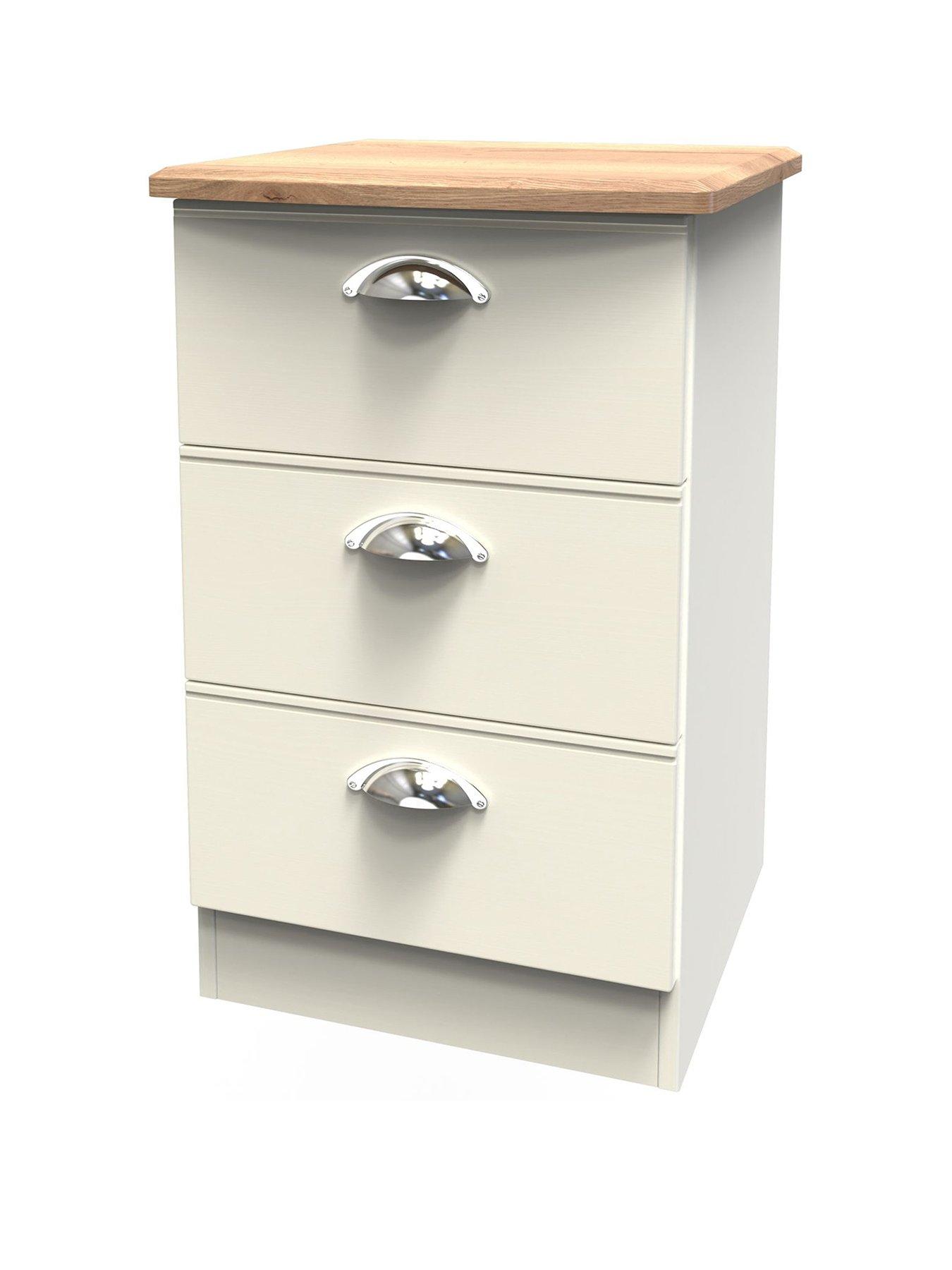  image of swift-tivoli-ready-assembled-3-drawer-bedside-chest