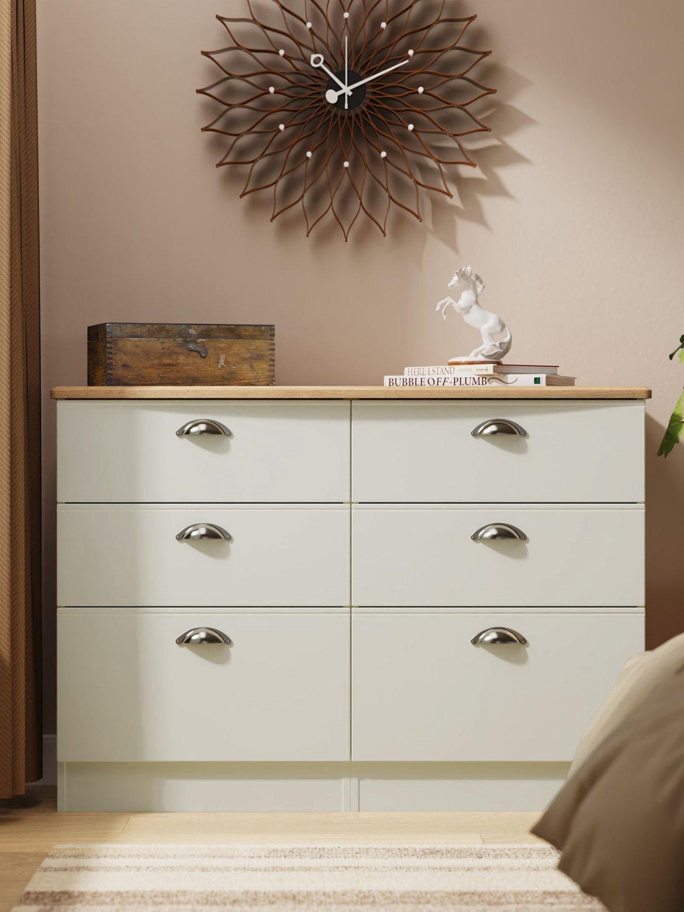 front image of swift-tivoli-ready-assembled-6-drawer-chest