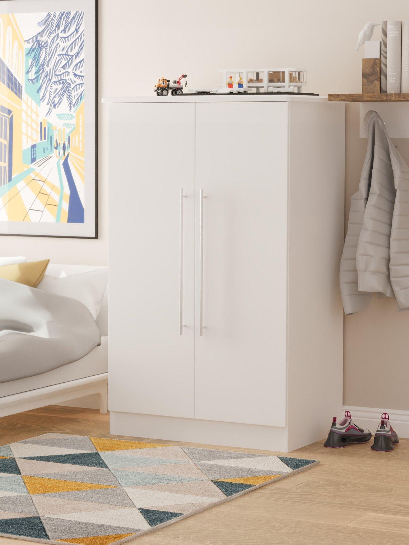 undefined Oxford Ready Assembled 2 Door Midi Wardrobe