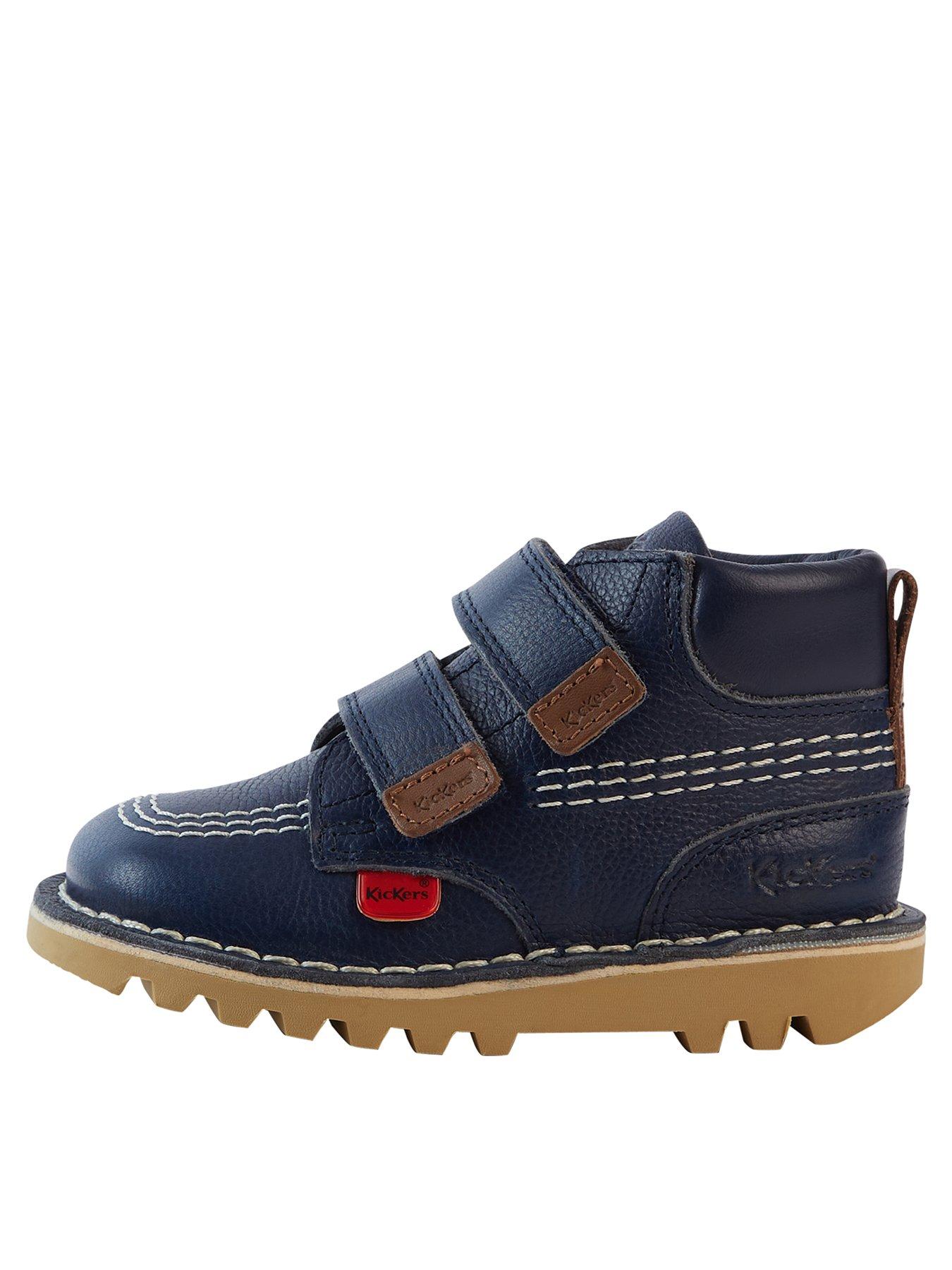 undefined Kick Hi Roll Leather Boot - Navy
