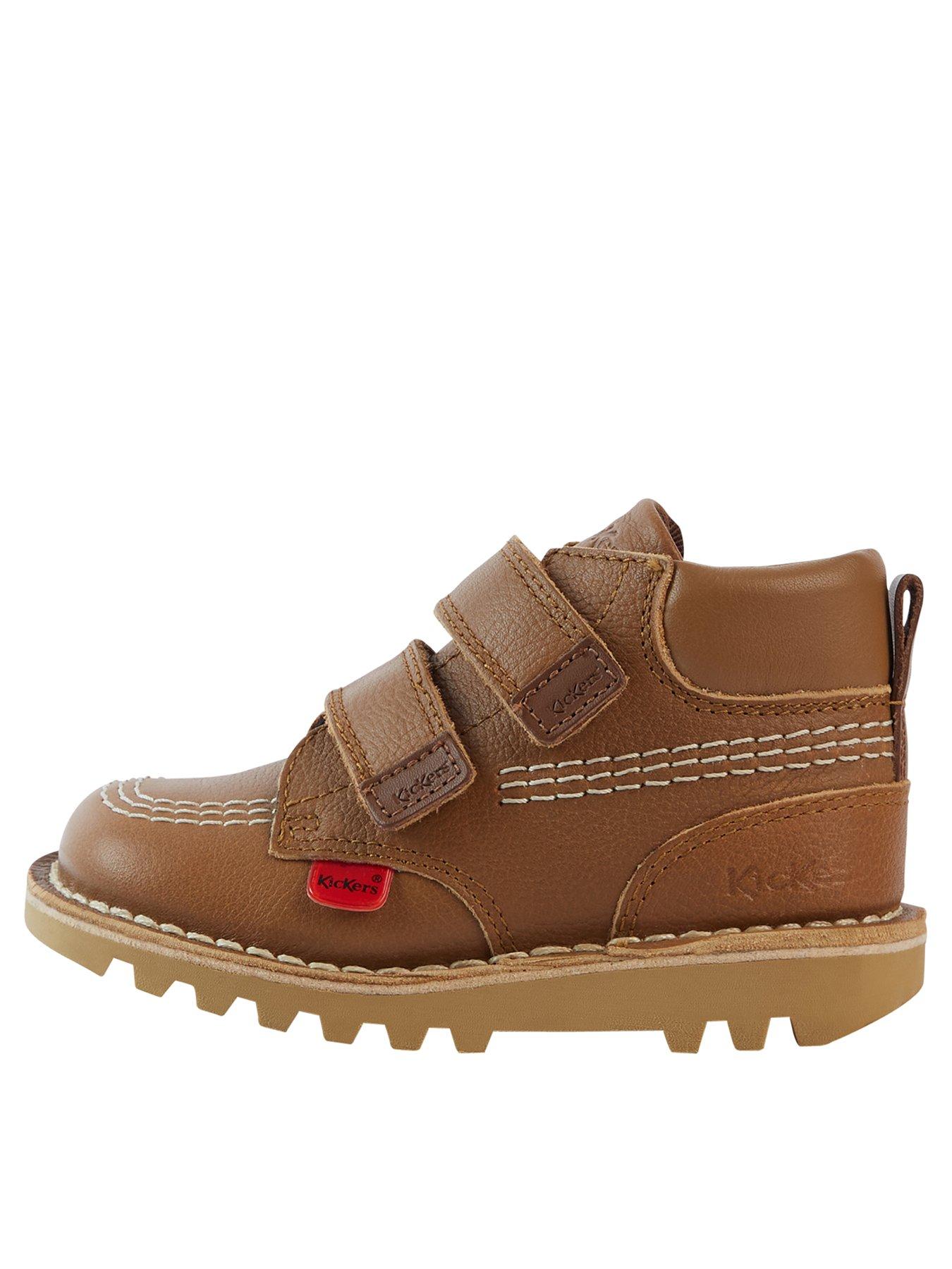 undefined Kick Hi Roll Tan Leather Boot - Brown