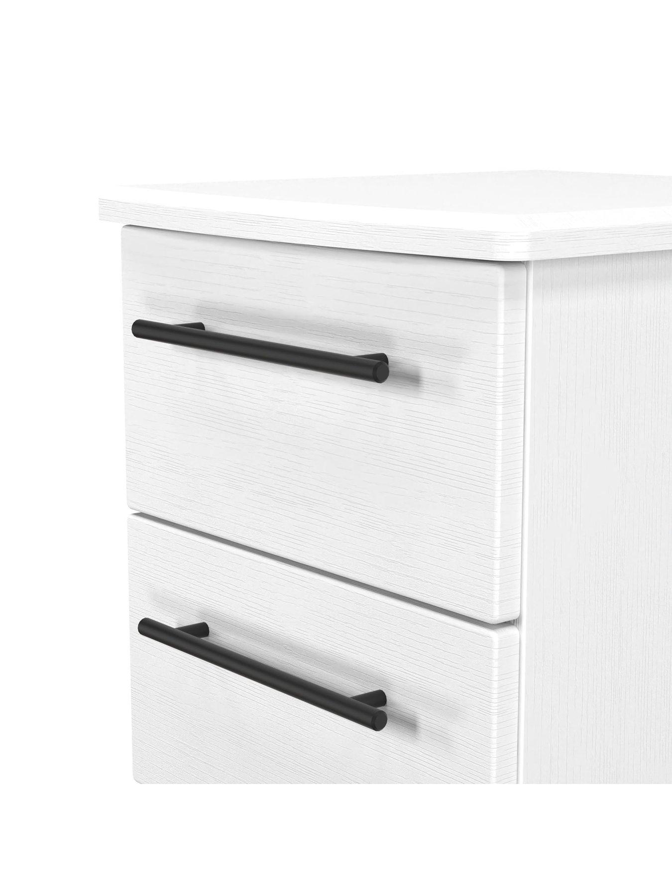  image of swift-boston-ready-assembled-3-drawer-bedside-chest