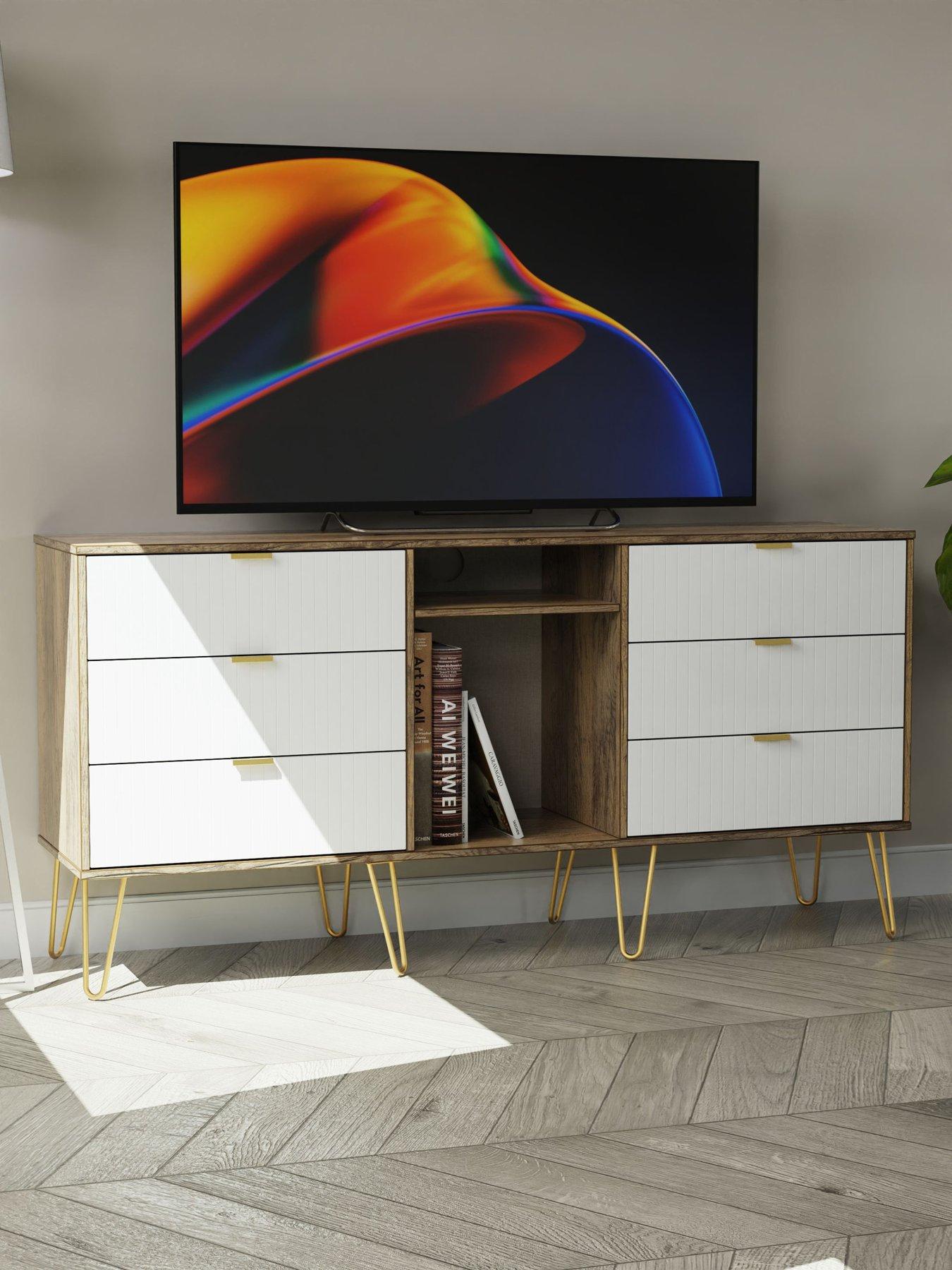 undefined Andie Ready Assembled 6 Drawer Sideboard/TV Unit
