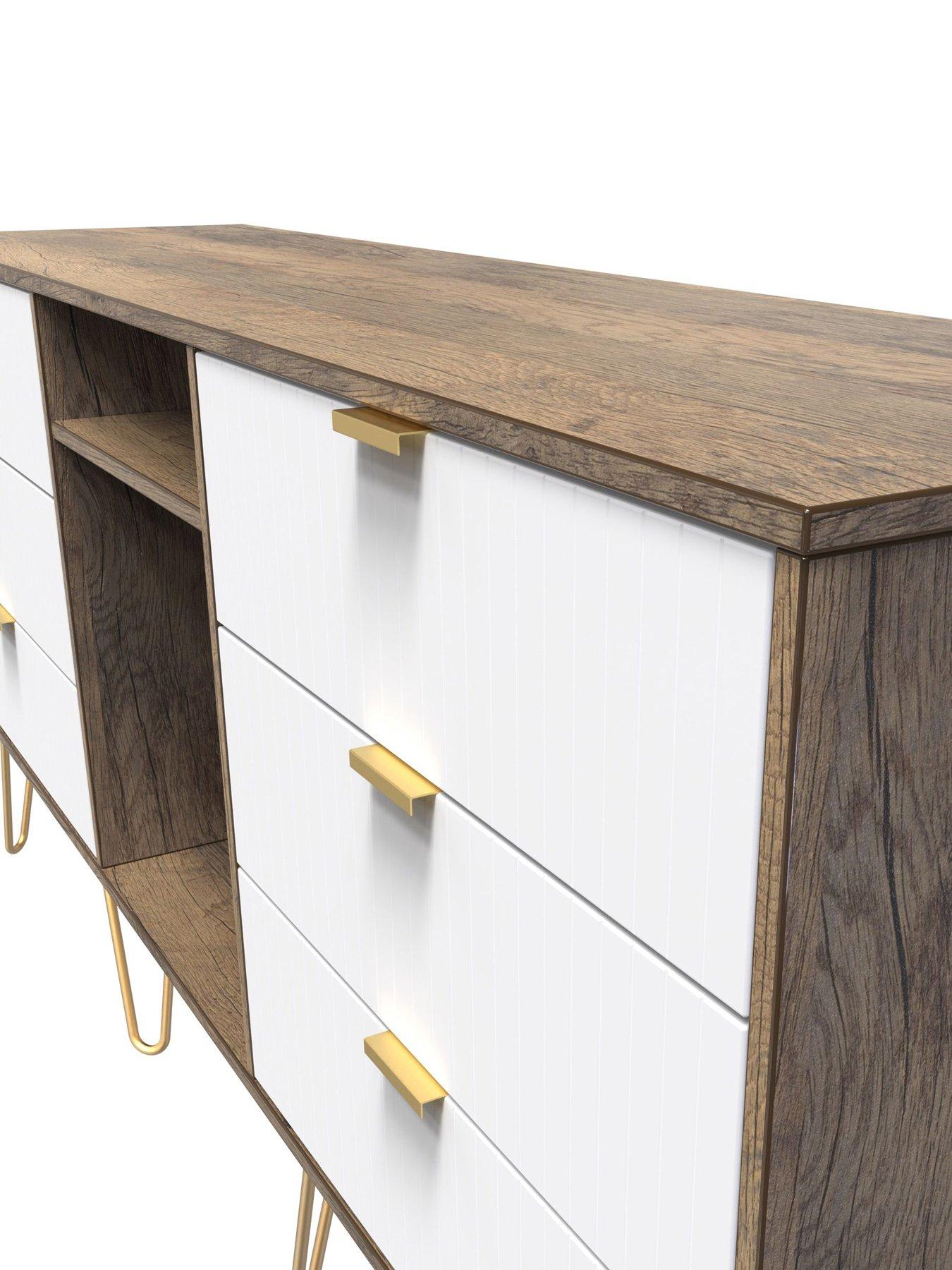 Image 4 of 7 of SWIFT Andie Ready Assembled 6 Drawer Sideboard/TV Unit