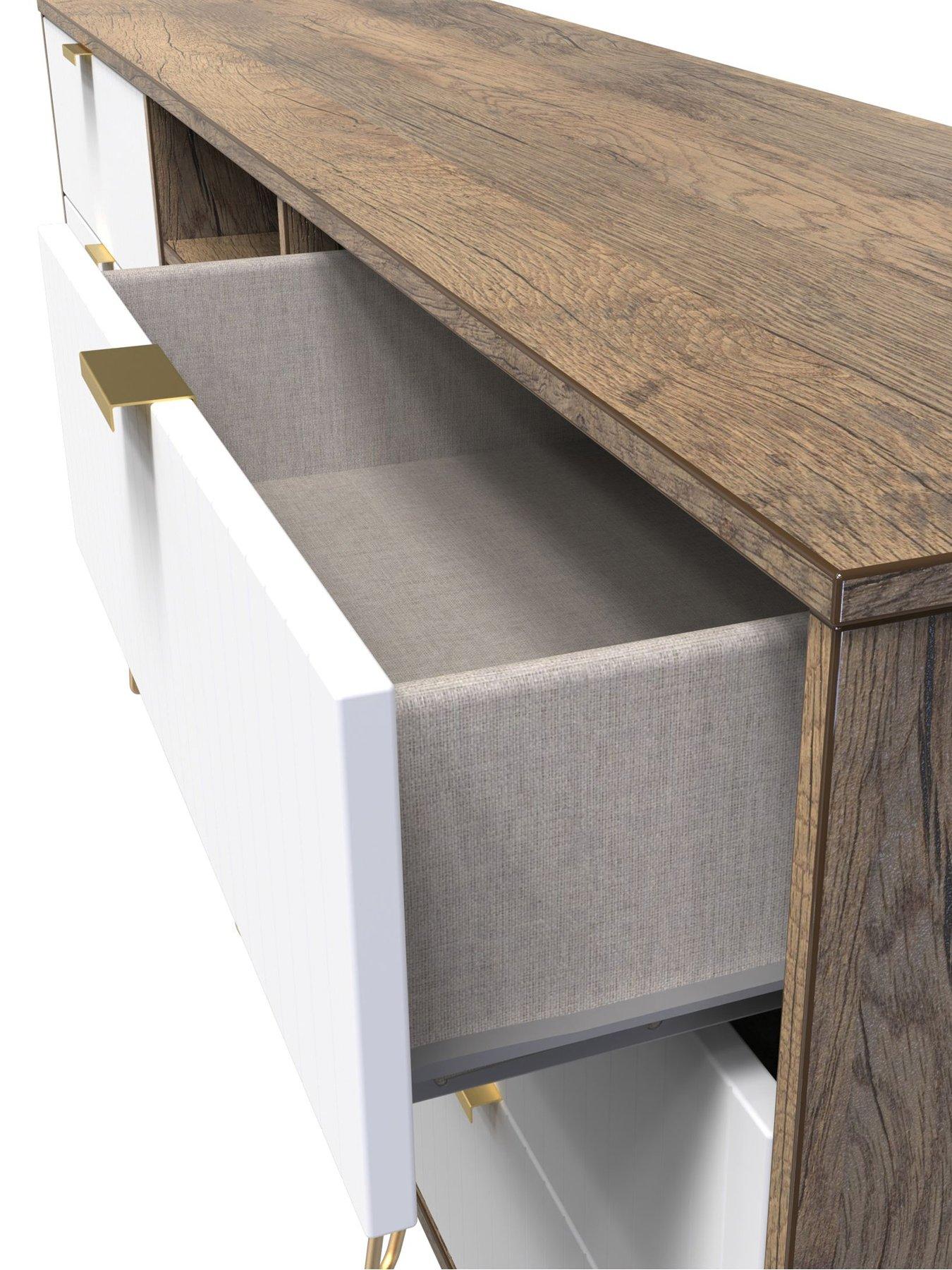 Image 5 of 7 of SWIFT Andie Ready Assembled 6 Drawer Sideboard/TV Unit