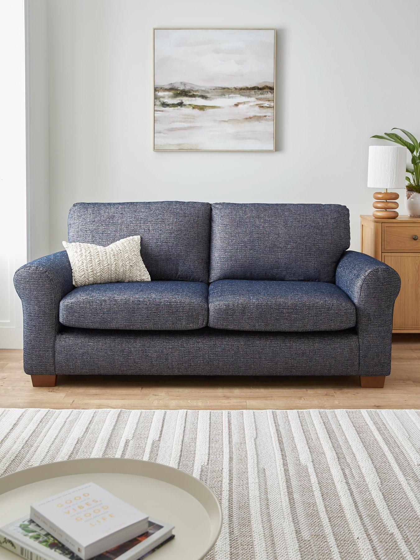 The Very Collection New Bailey Fabric 3 Seater Sofa - FSC Certified