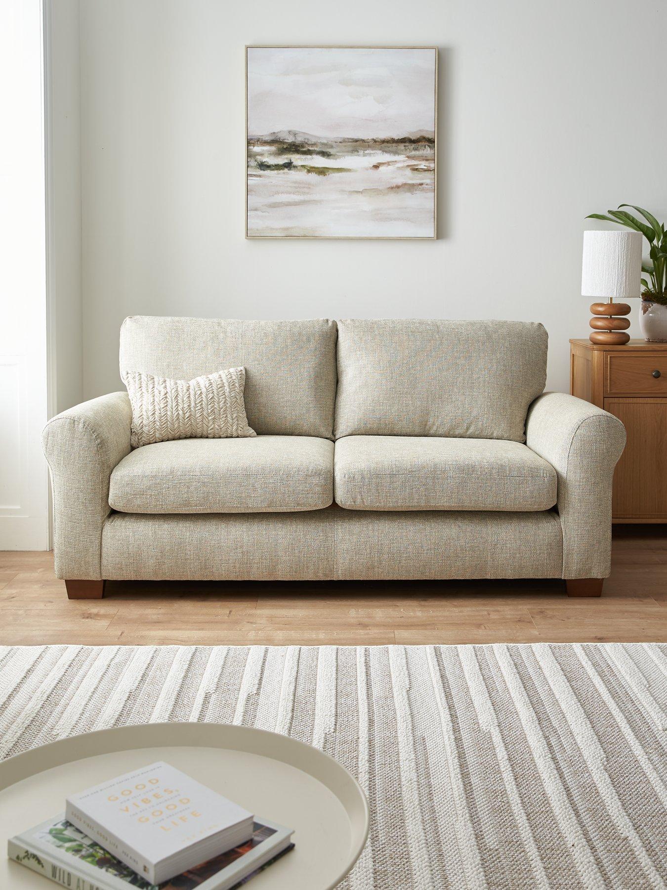 Very Home New Bailey Fabric 3 Seater Sofa - FSC Certified