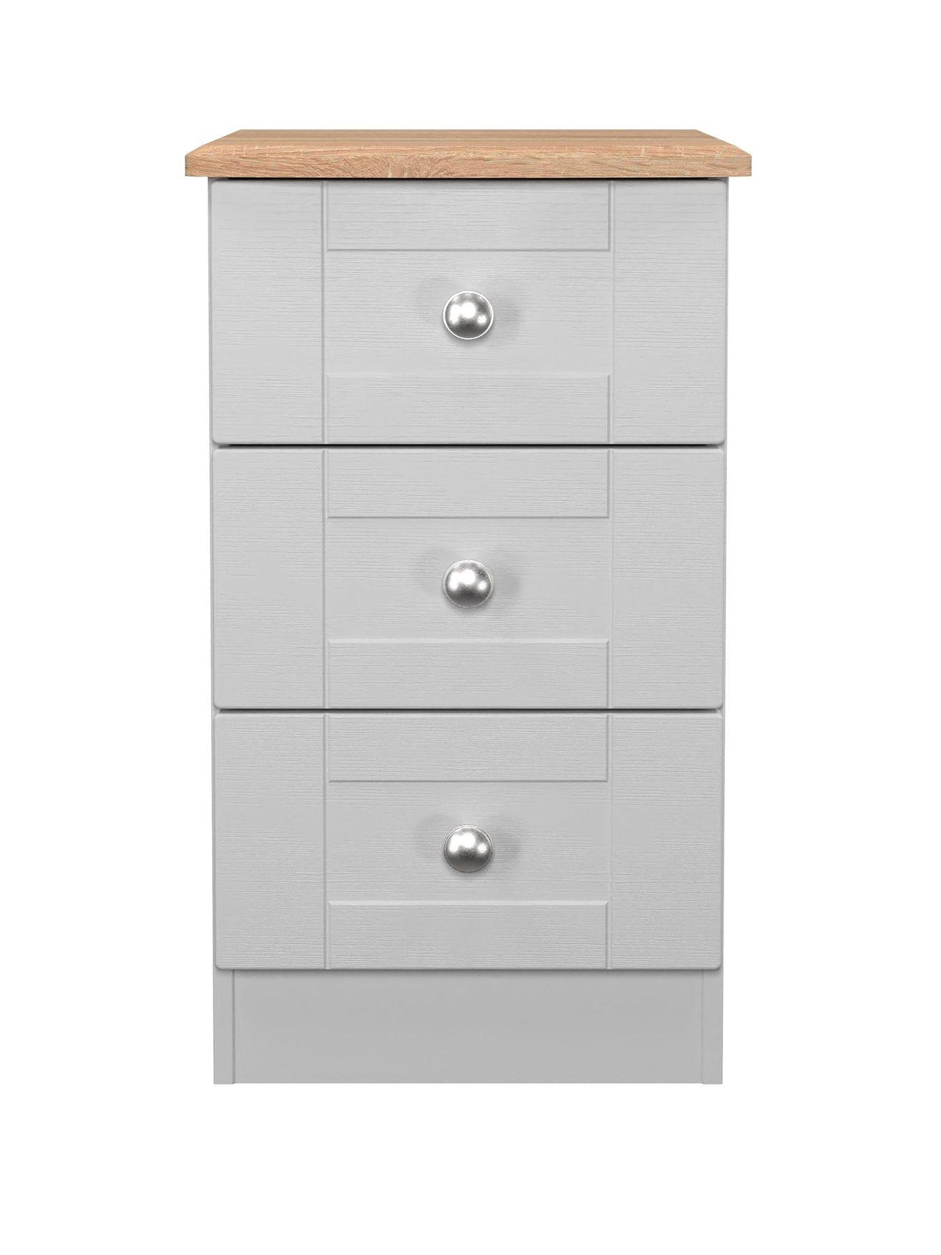  image of swift-sydney-ready-assemblednbsp3-drawer-bedside-chest