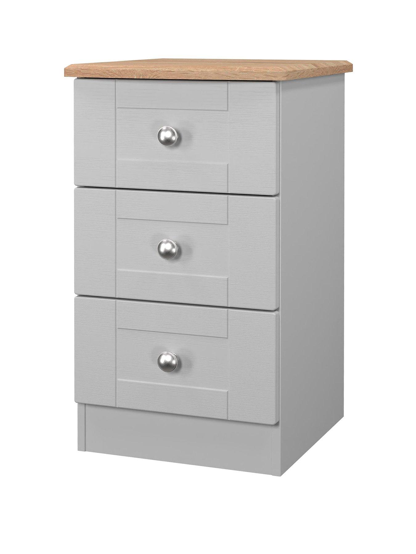  image of swift-sydney-ready-assemblednbsp3-drawer-bedside-chest