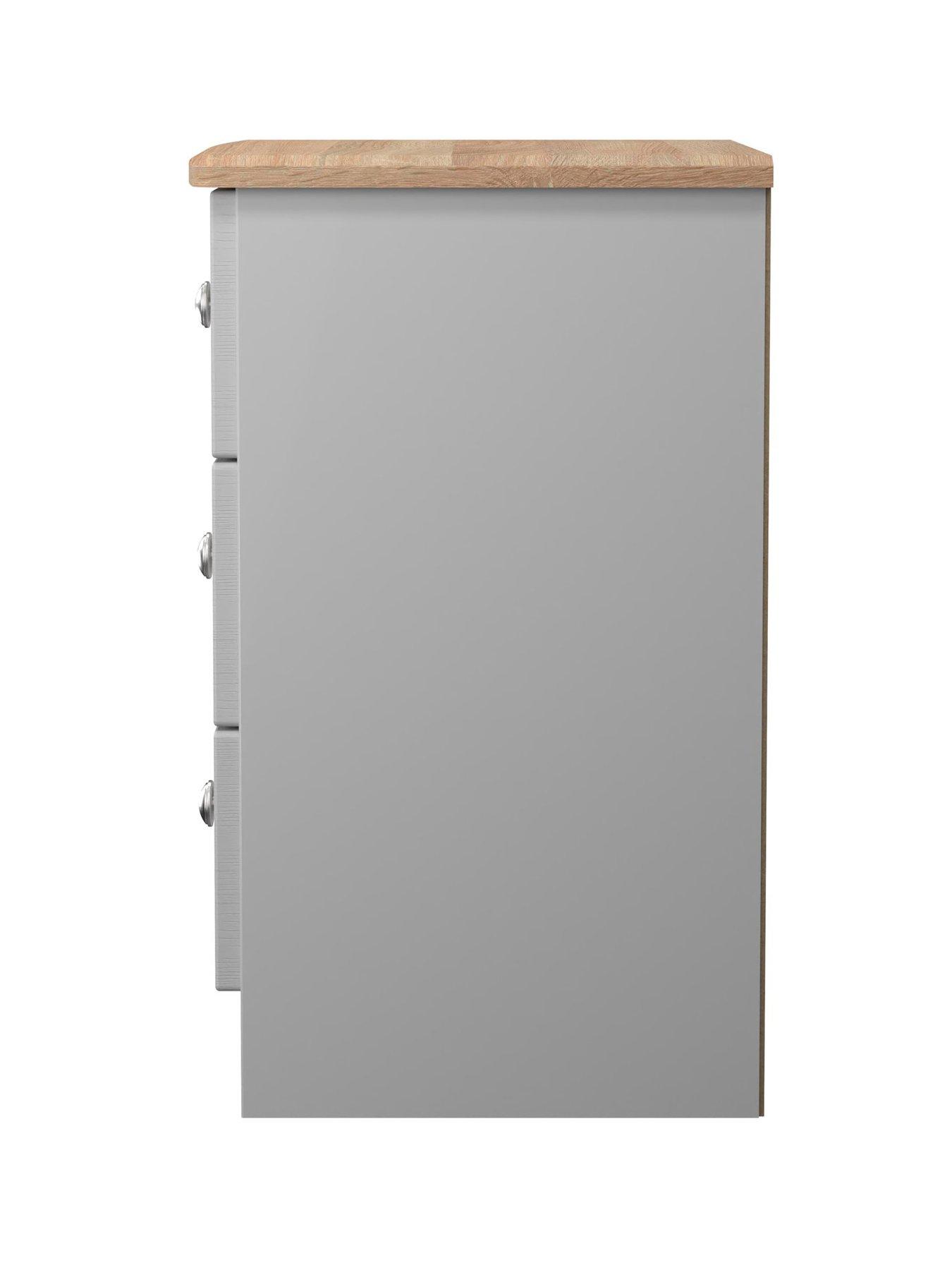  image of swift-sydney-ready-assemblednbsp3-drawer-bedside-chest