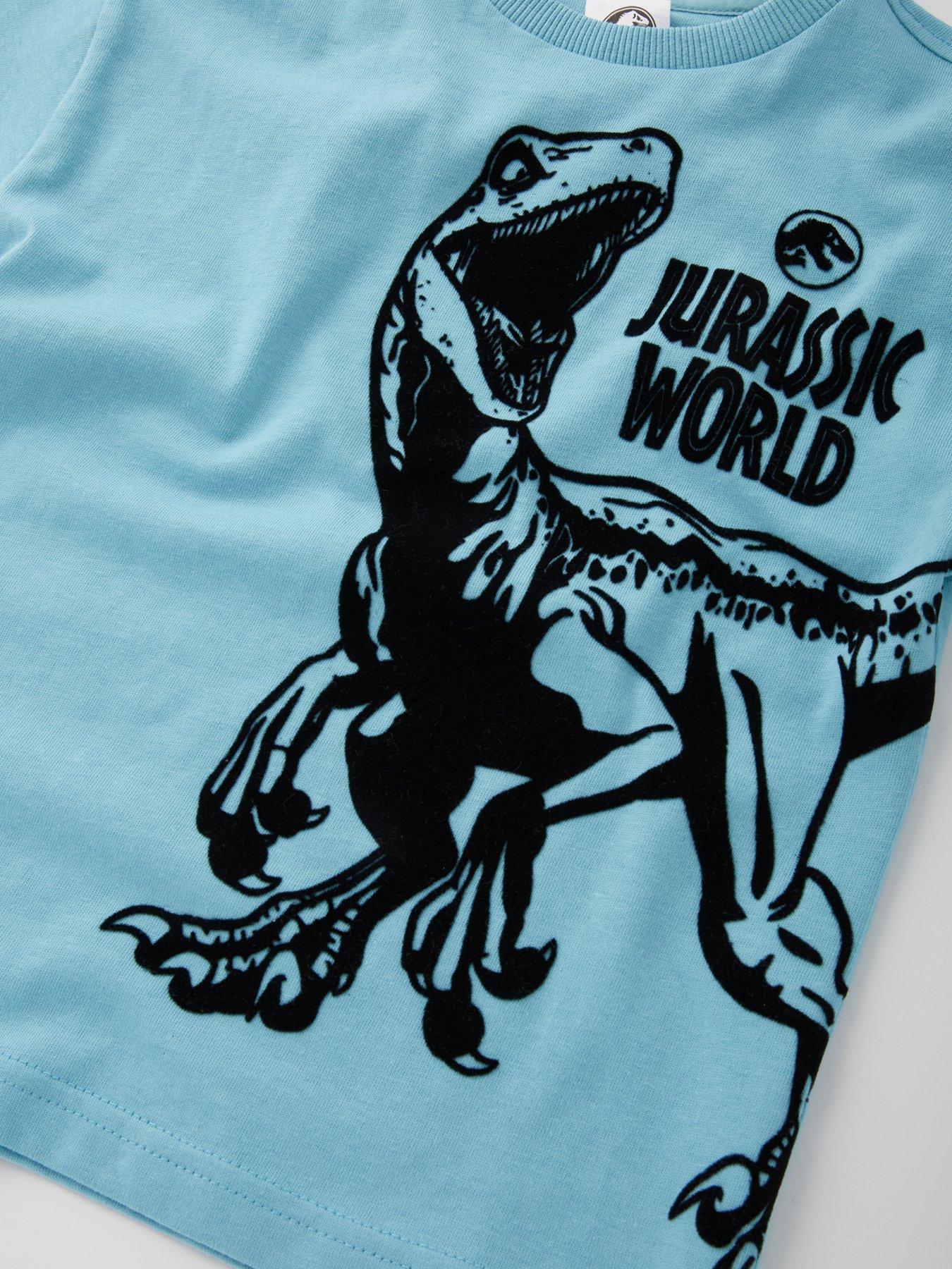  image of jurassic-world-2-piece-t-shirt-and-cargo-jogger-set-blue