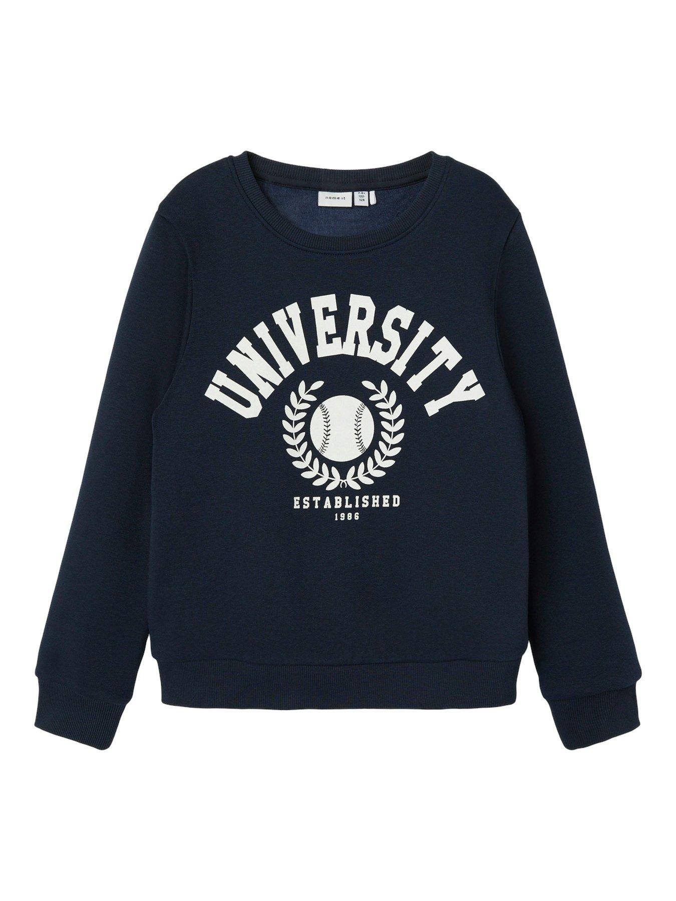 Image 3 of 4 of Name It Girls University Sweat - Dark Sapphire