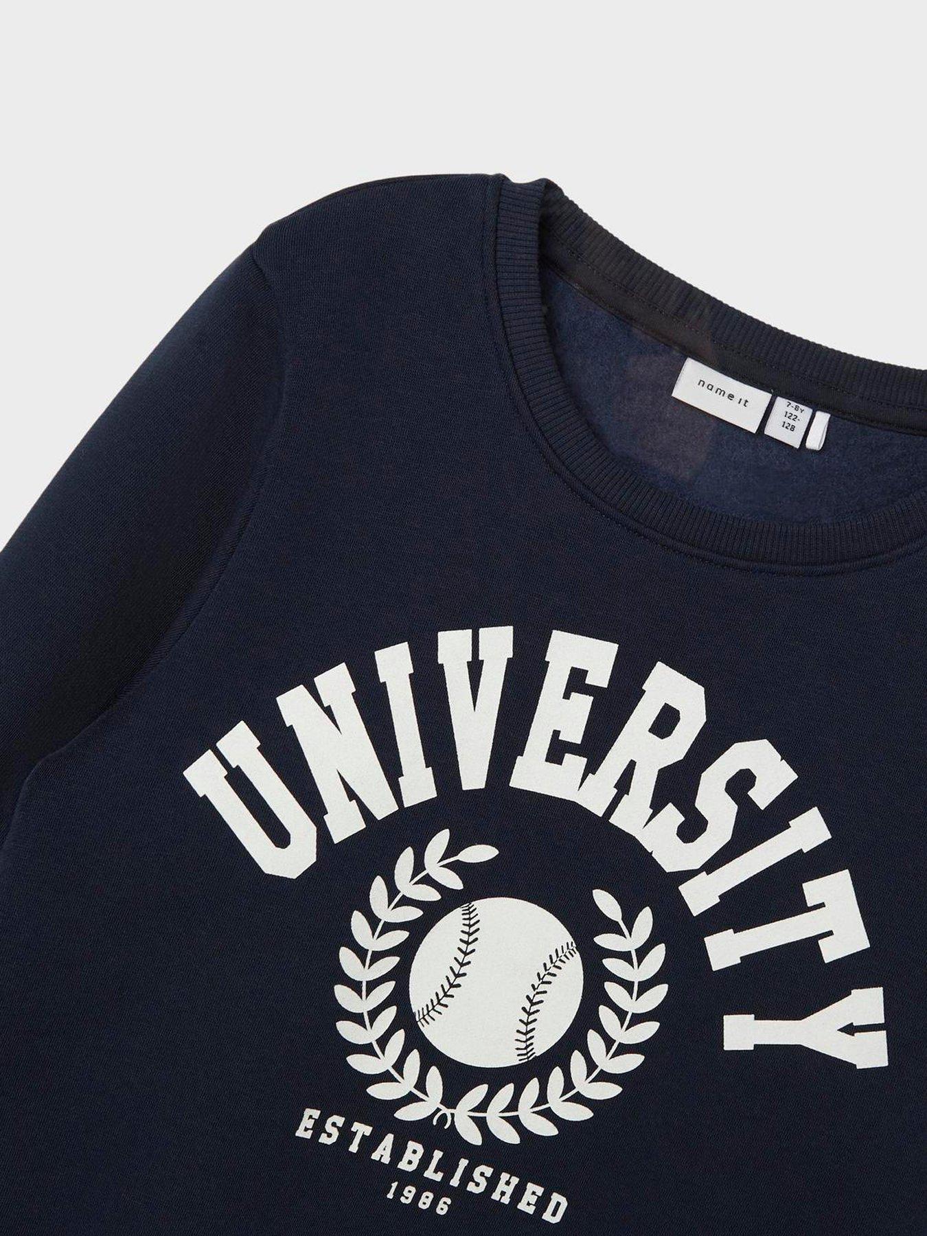 Image 4 of 4 of Name It Girls University Sweat - Dark Sapphire