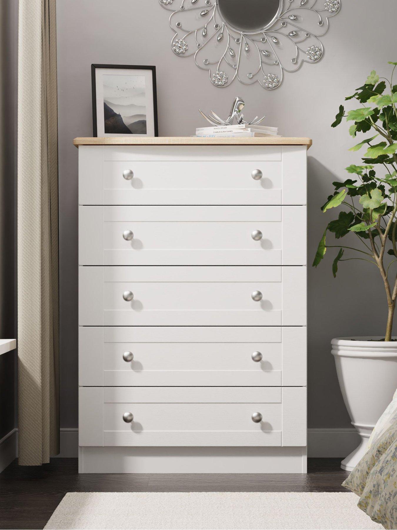 SWIFT Sydney Ready Assembled 5 Drawer Chest