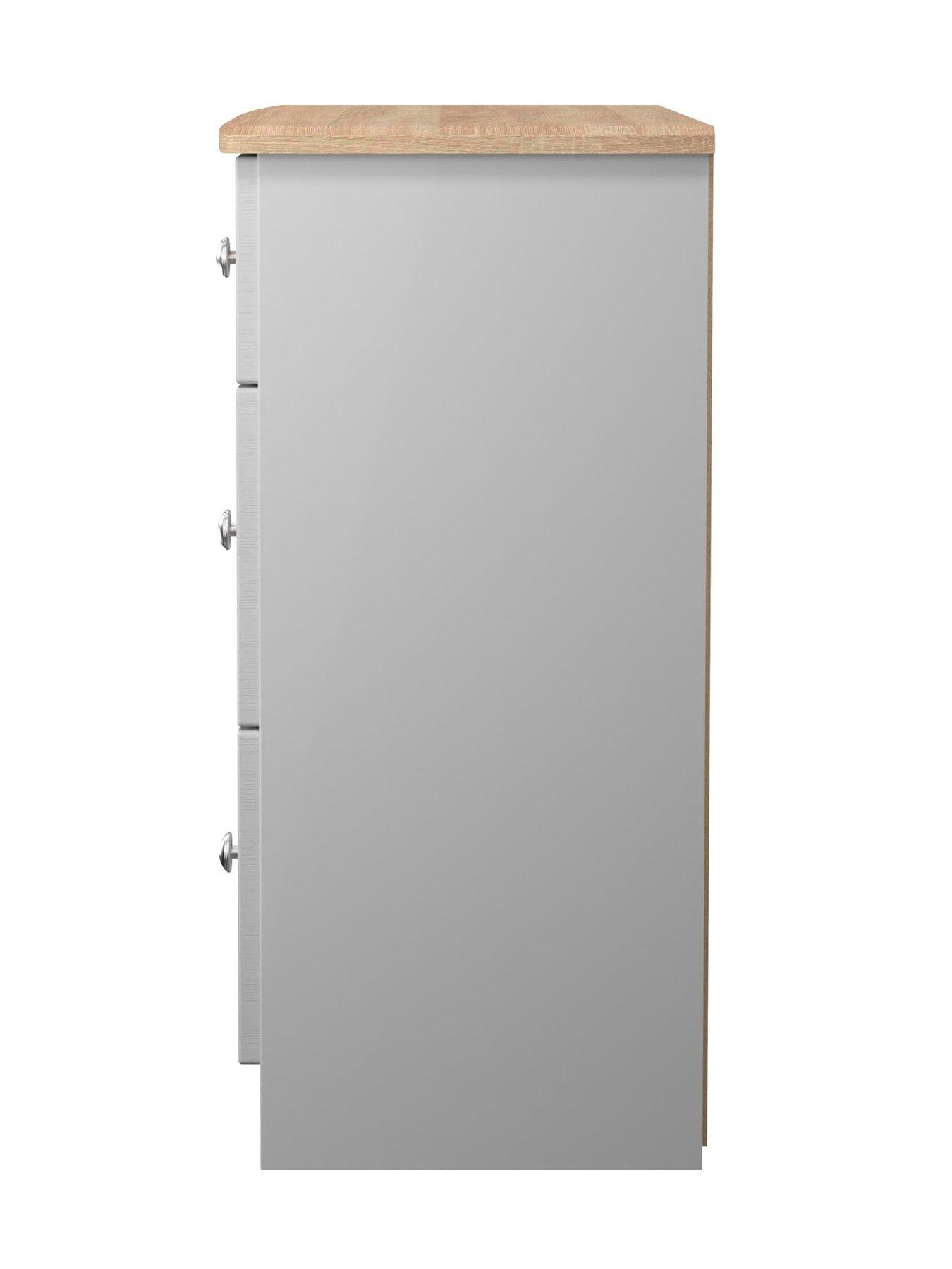  image of swift-sydney-ready-assembled-3-drawer-deep-chest