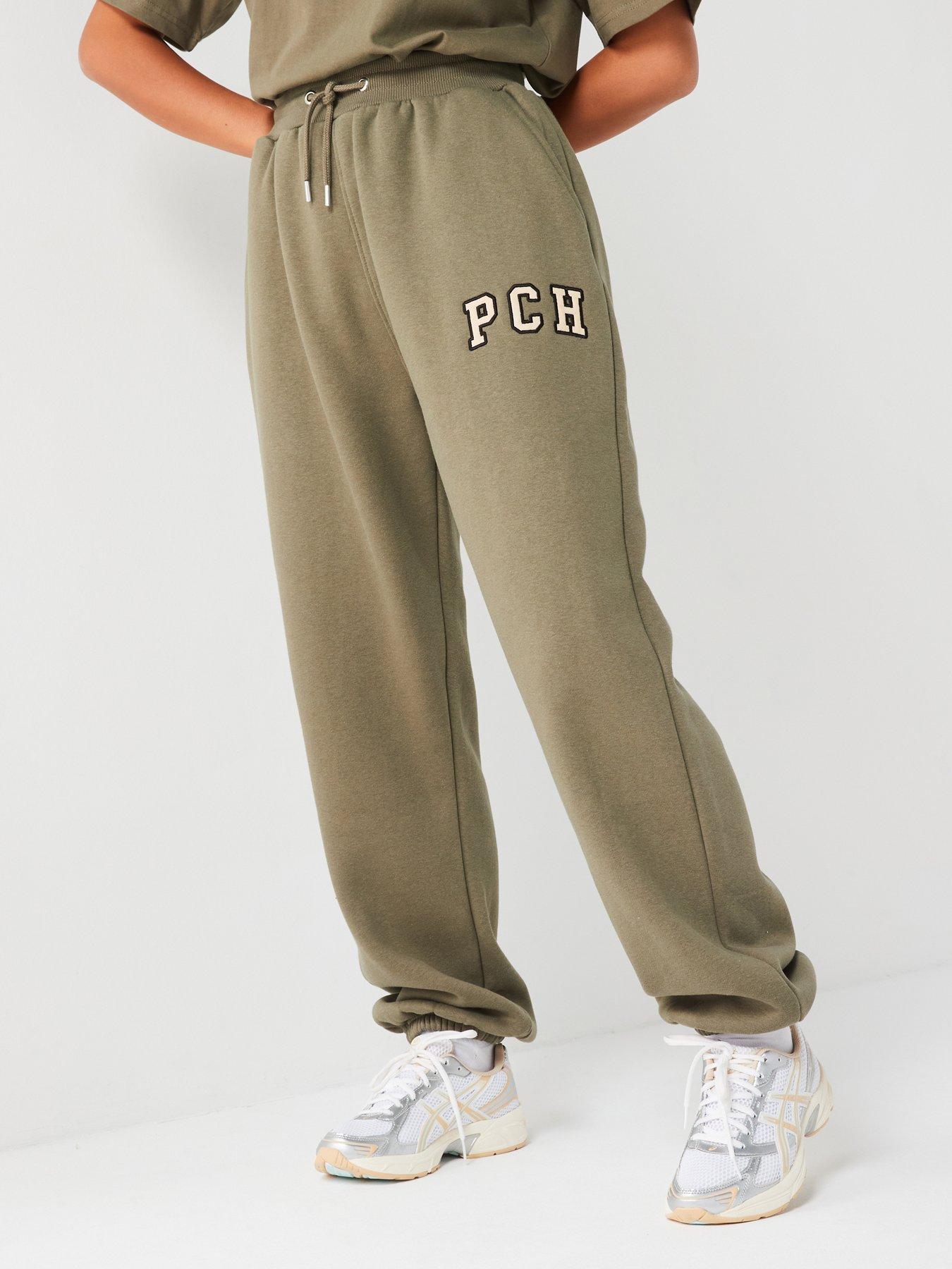  image of peach-fit-womens-ivy-oversized-jogger-khaki