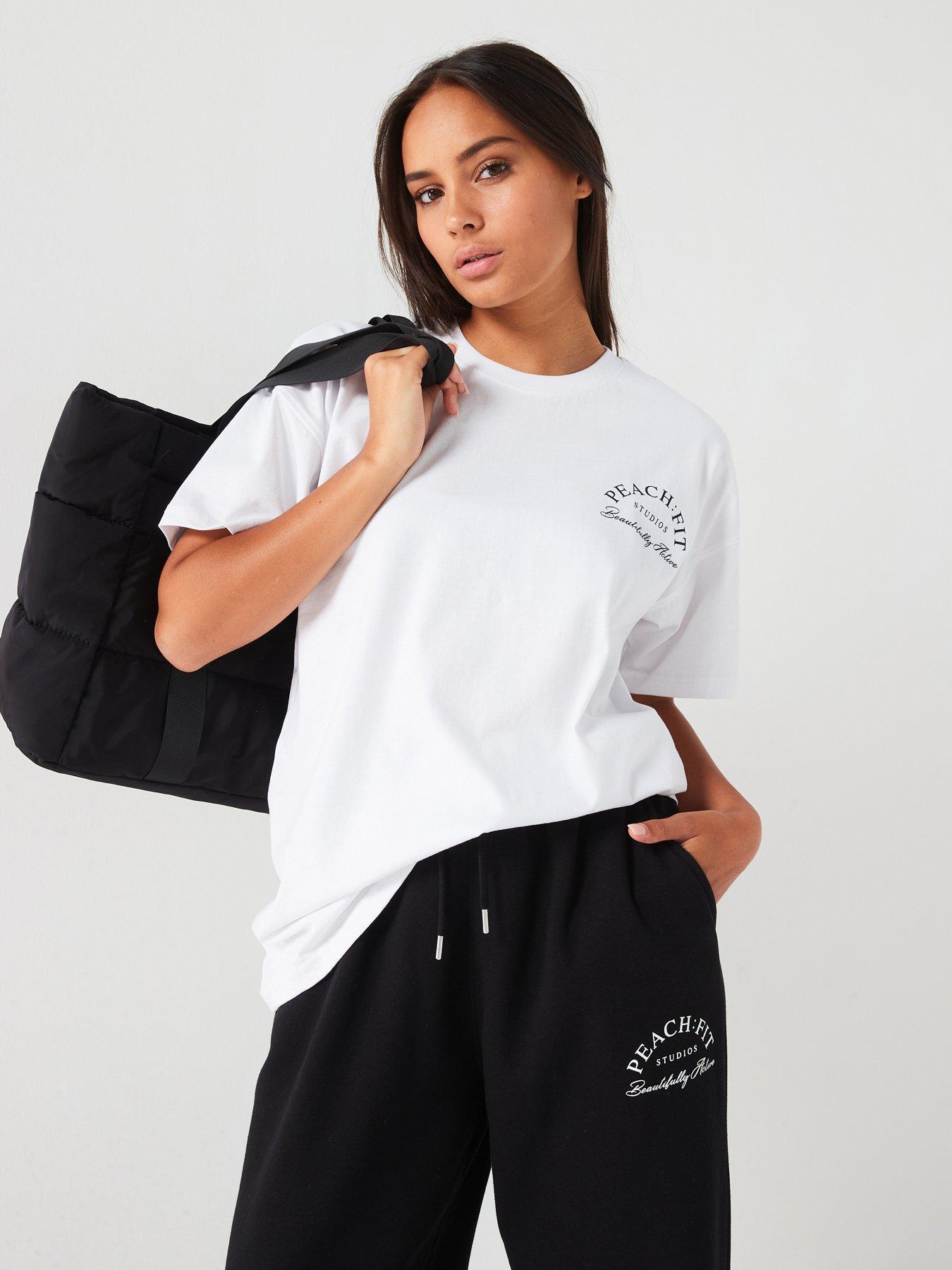 undefined Womens Beautifully Active Oversized T-Shirt - White