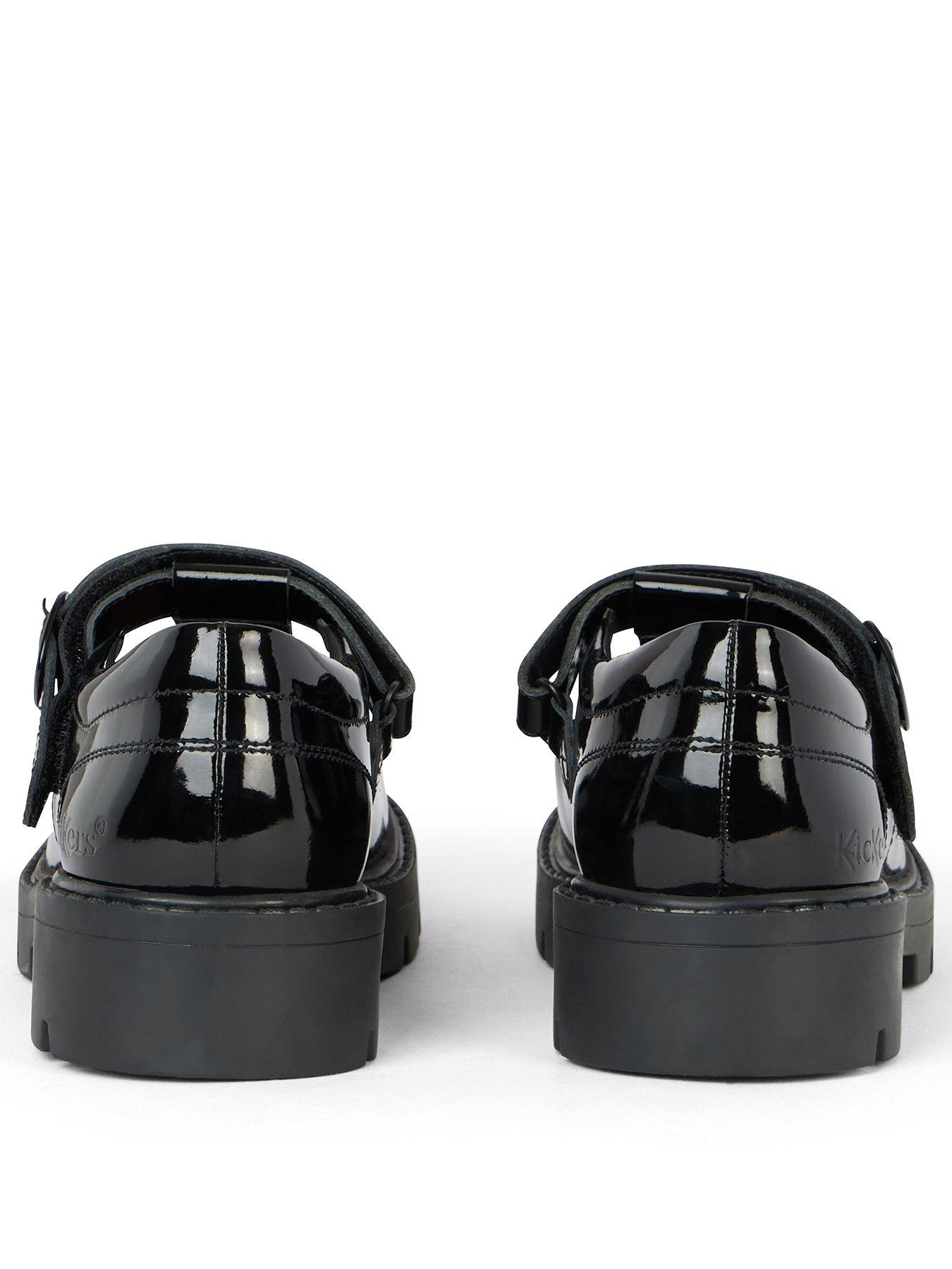  image of kickers-girls-kori-t-bar-patent-leather-school-shoe-black