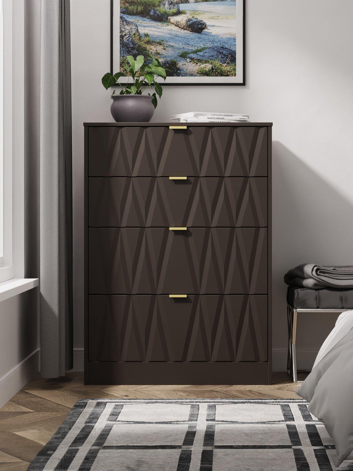 SWIFT Texas Ready Assembled 4 Drawer Chest