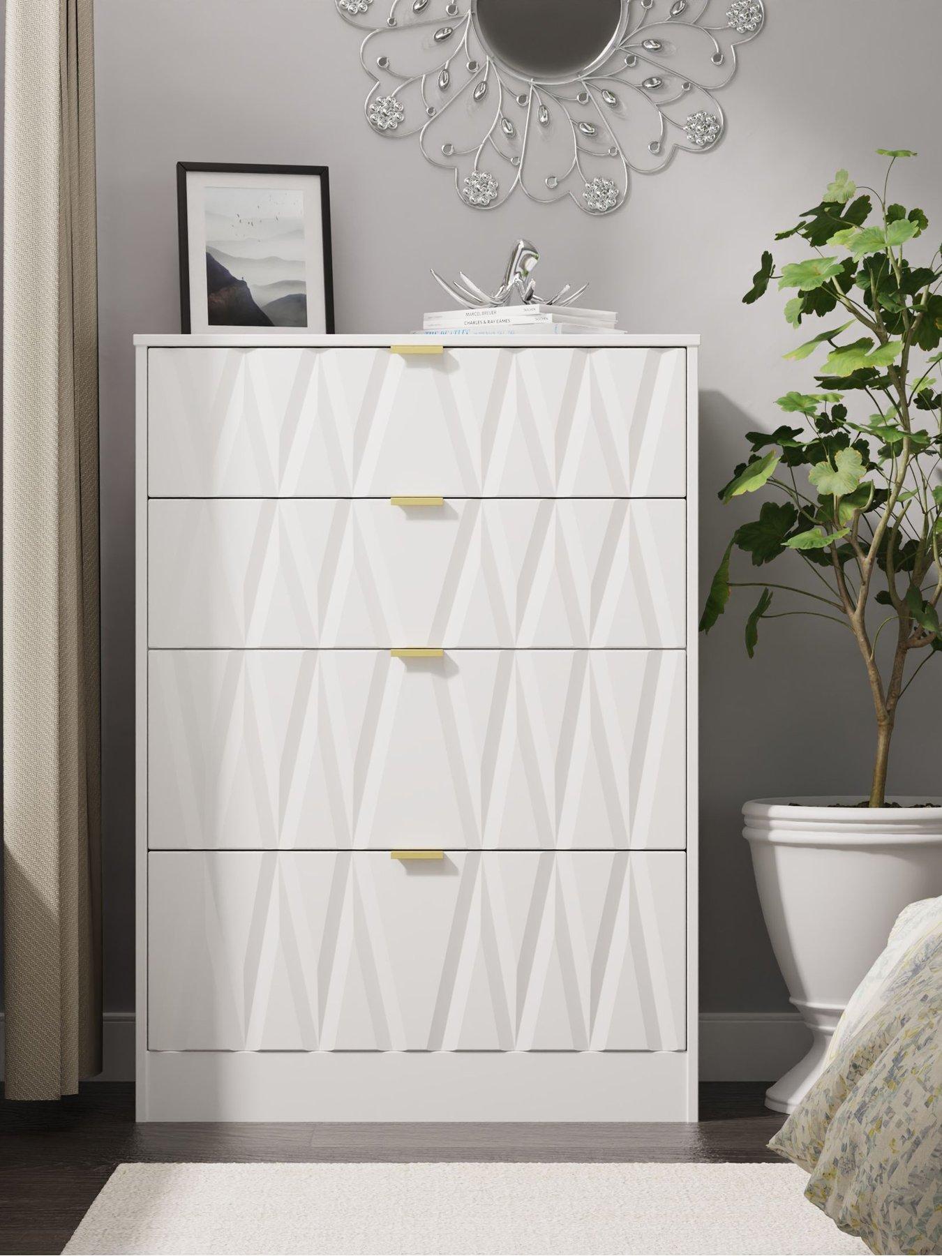 SWIFT Texas Ready Assembled 4 Drawer Chest