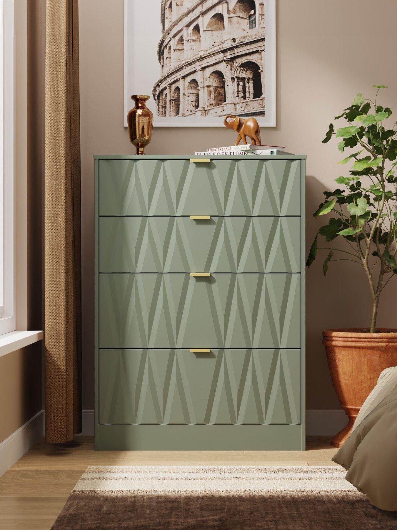 SWIFT Texas Ready Assembled 4 Drawer Chest