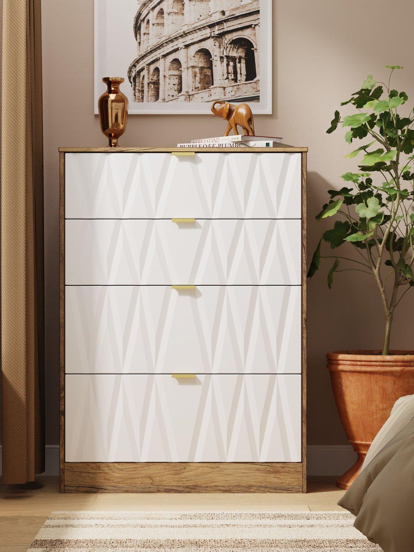 SWIFT Texas Ready Assembled 4 Drawer Chest