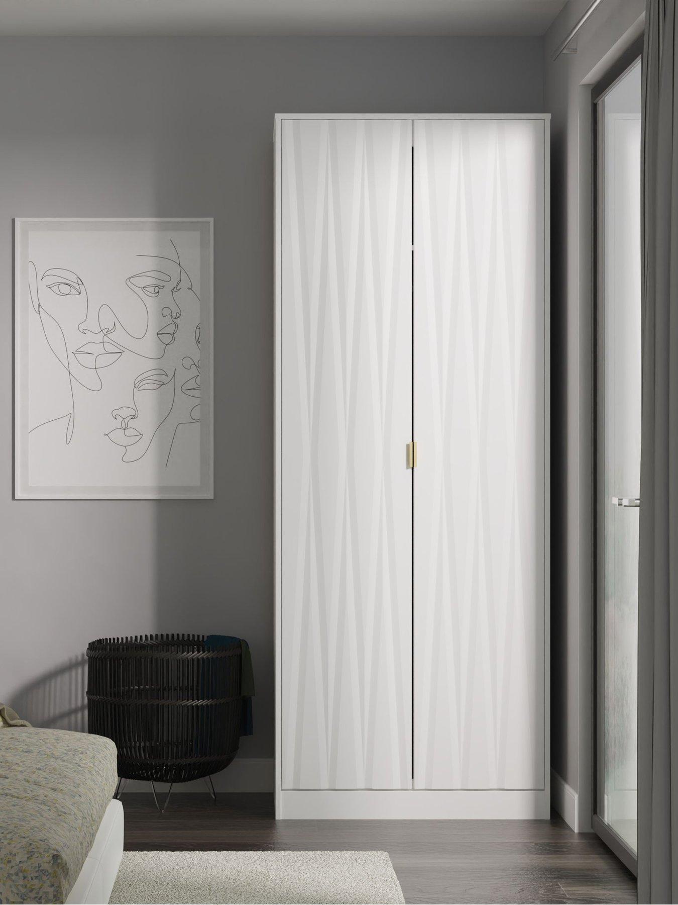 undefined Texas Ready Assembled 2 Door Wardrobe