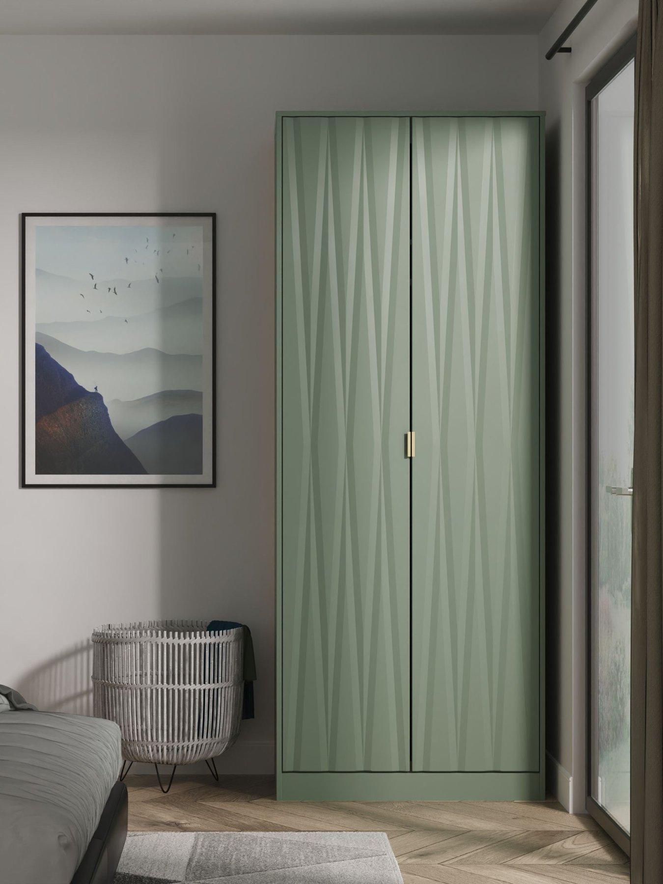 undefined Texas Ready Assembled 2 Door Wardrobe