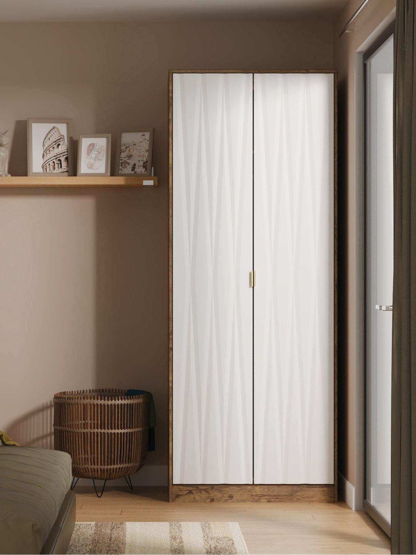 front image of swift-texas-ready-assembled-2-door-wardrobe