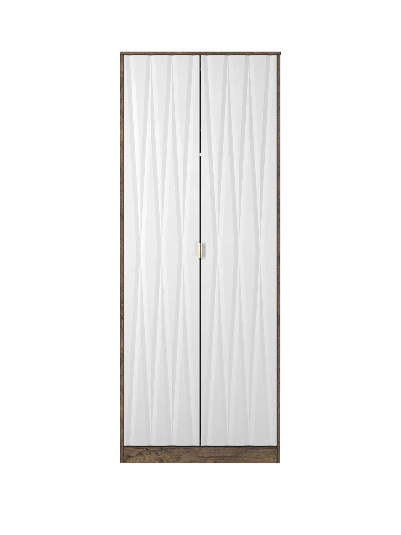  image of swift-texas-ready-assembled-2-door-wardrobe