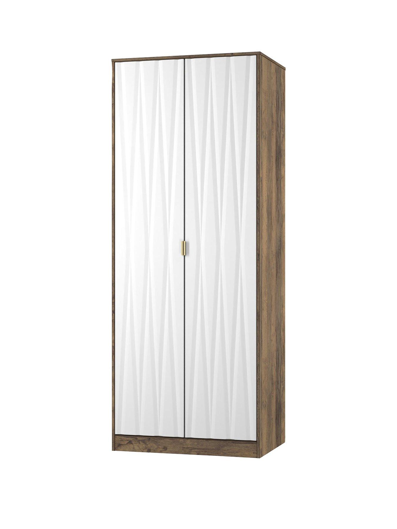  image of swift-texas-ready-assembled-2-door-wardrobe