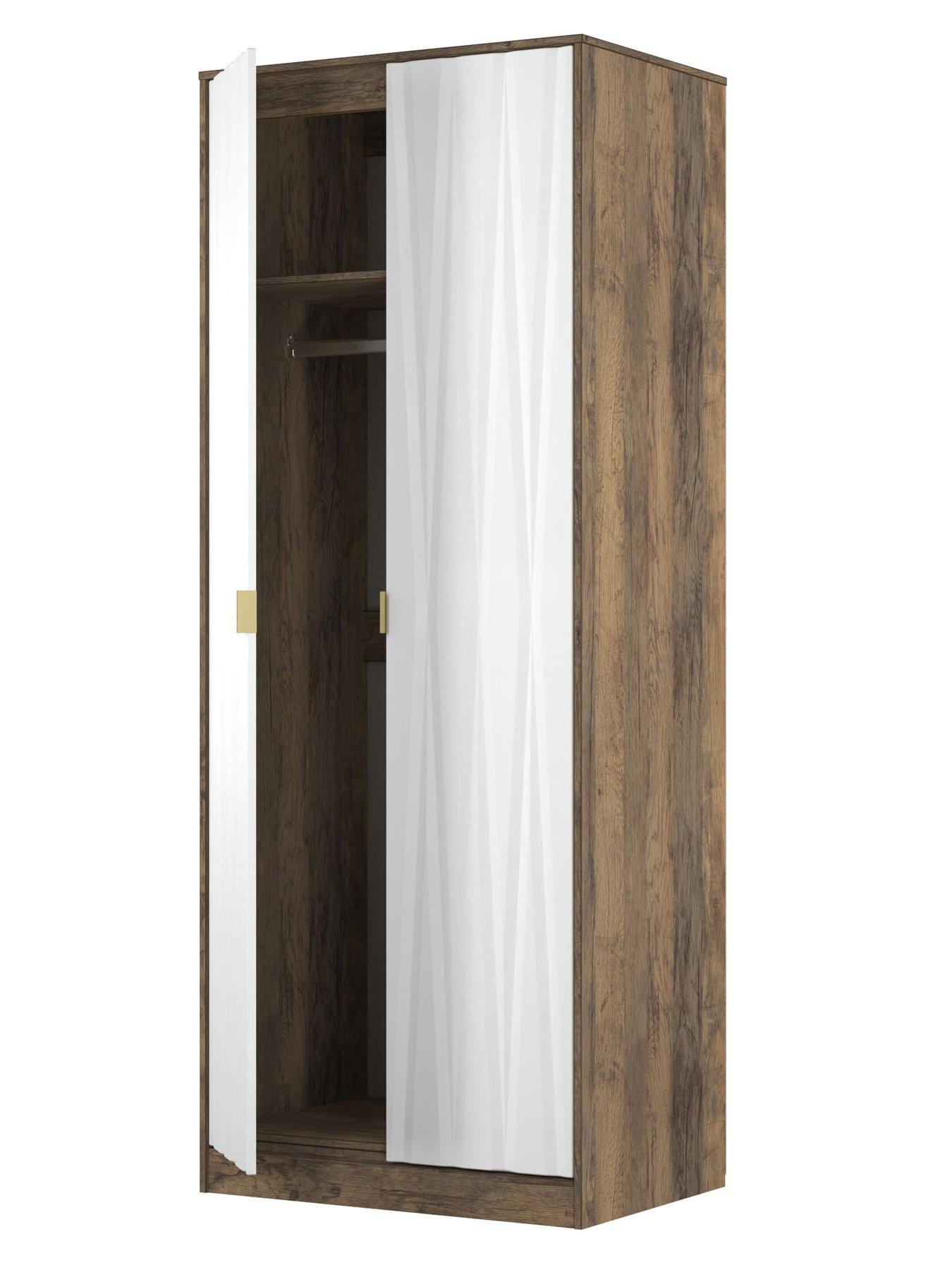  image of swift-texas-ready-assembled-2-door-wardrobe