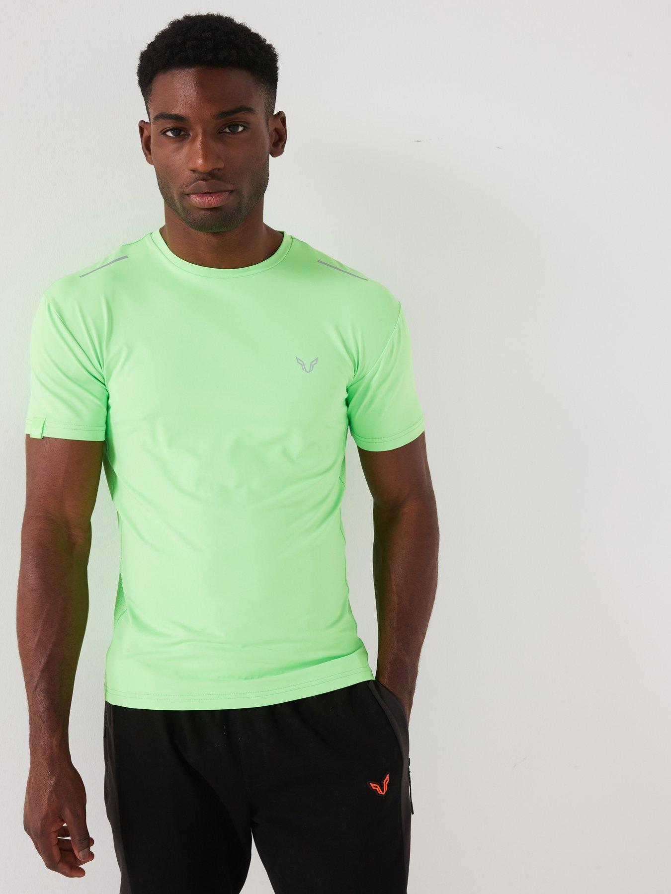 undefined Mens Brockton T-Shirt - Green - Grey