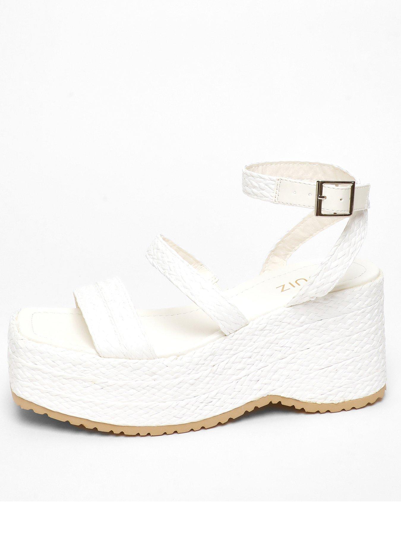Woven platform wedges sales