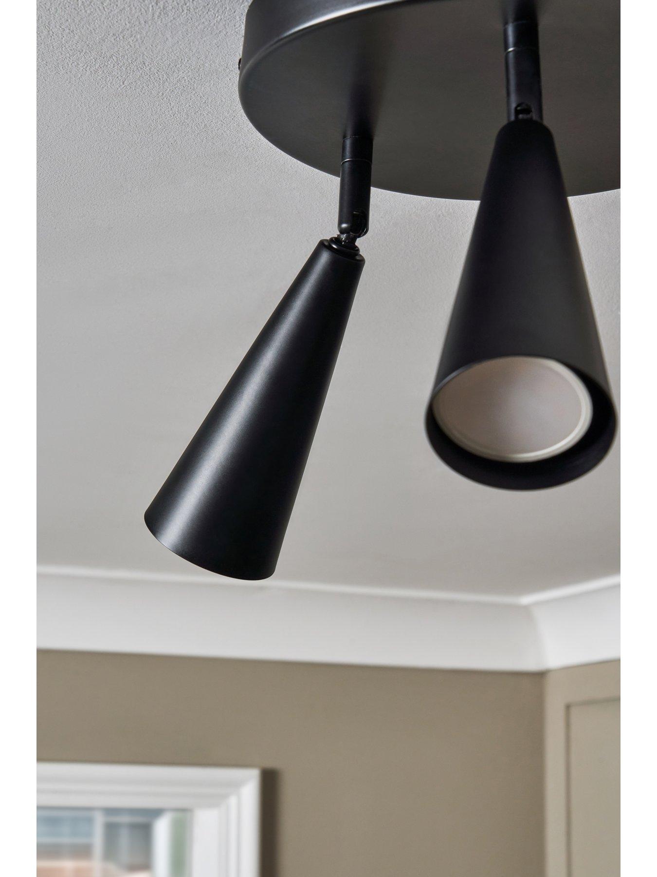  image of very-home-cone-3-light-flush