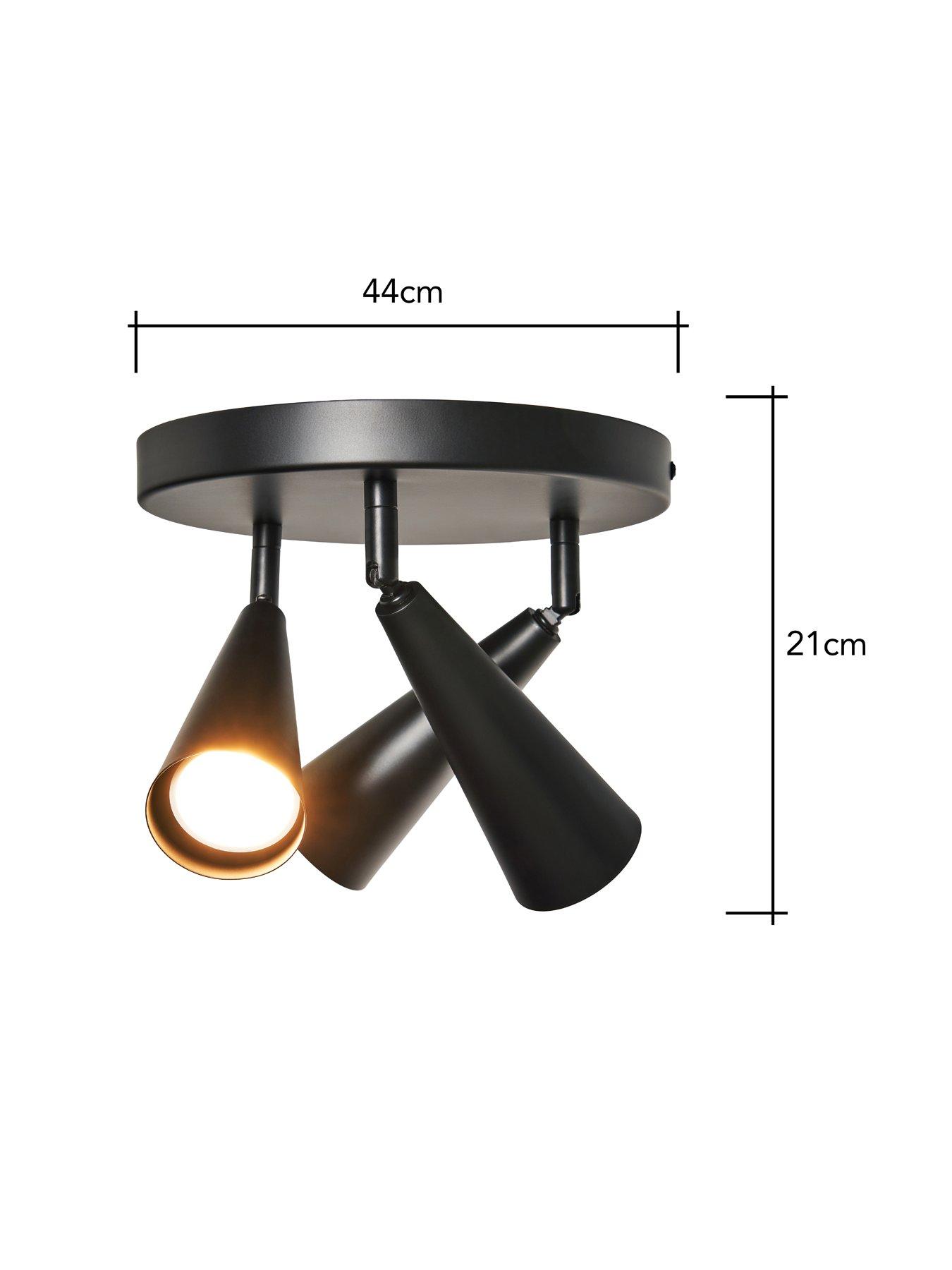  image of very-home-cone-3-light-flush