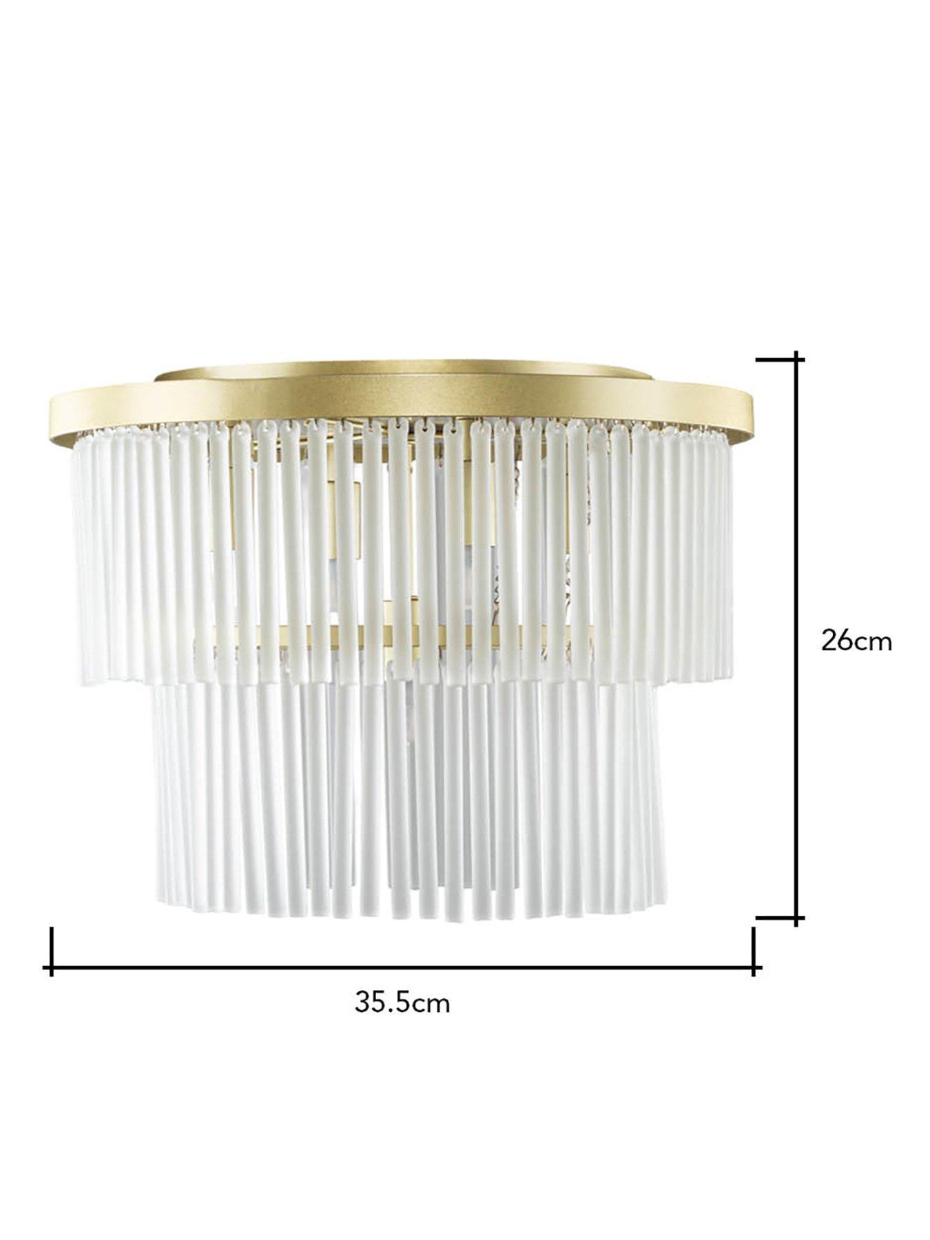 Image 3 of 3 of The Very Collection Aubrey Tiered Flush Ceiling Light
