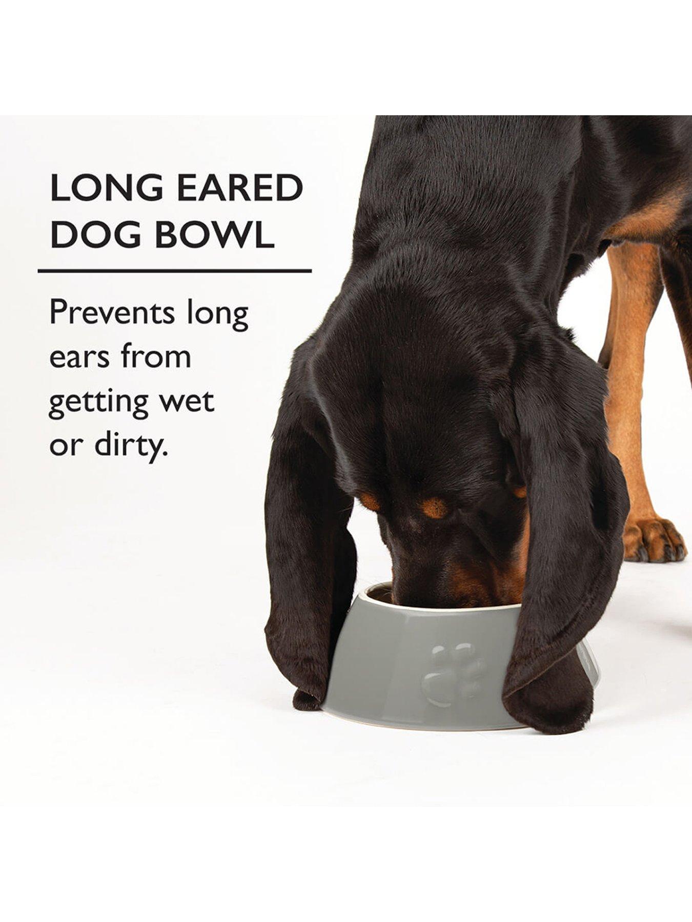  image of scruffs-icon-2-piece-long-eared-bowl-set-light-grey