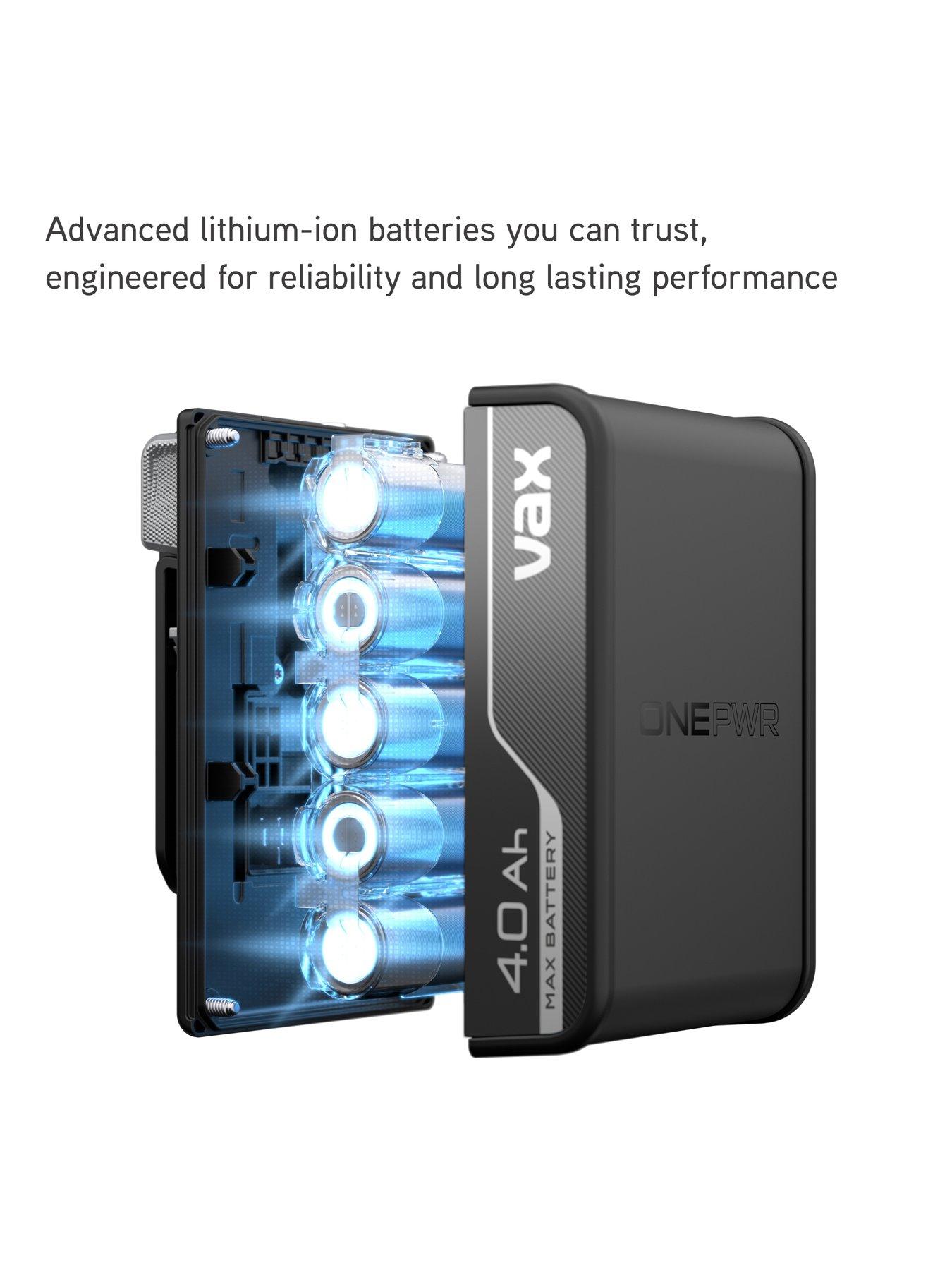  image of vax-onepwr-40ah-battery-and-15a-charger-kit