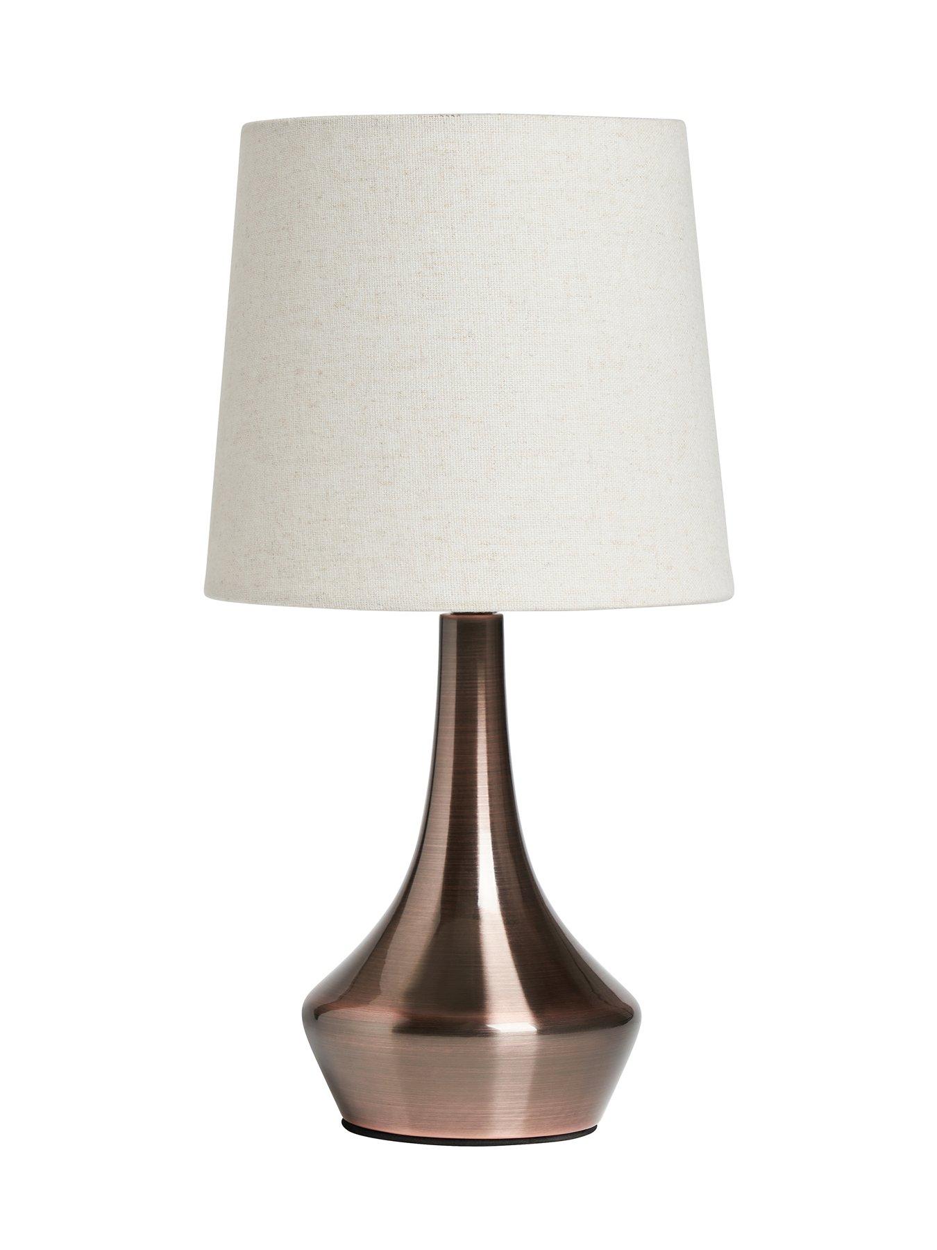 Image 3 of 6 of The Very Collection Small Metal Bedside Table Lamp