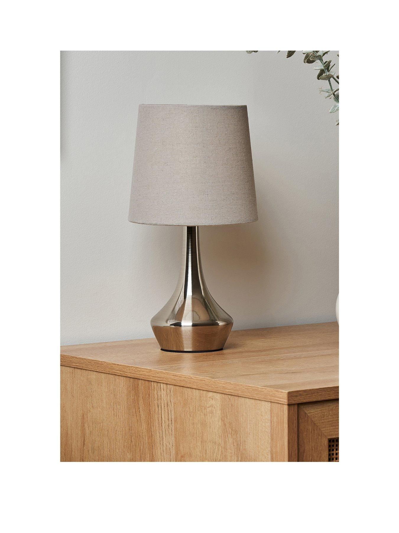 stillFront image of the-very-collection-small-metal-bedside-table-lamp
