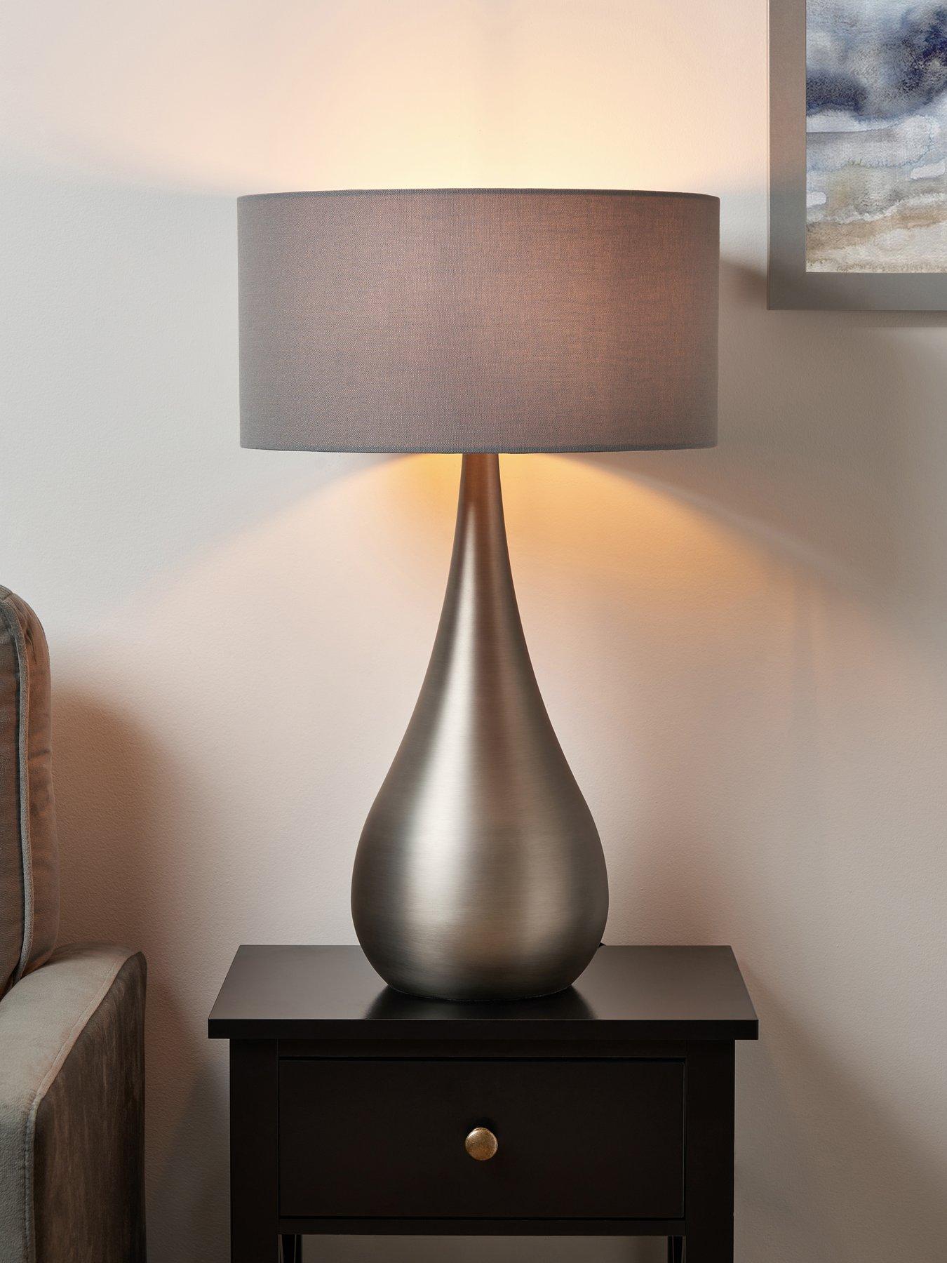 very-home-tall-metal-teardrop-table-lamp