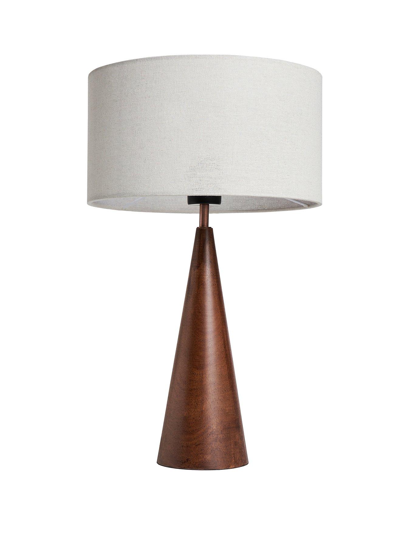  image of the-very-collection-conical-wooden-table-lamp