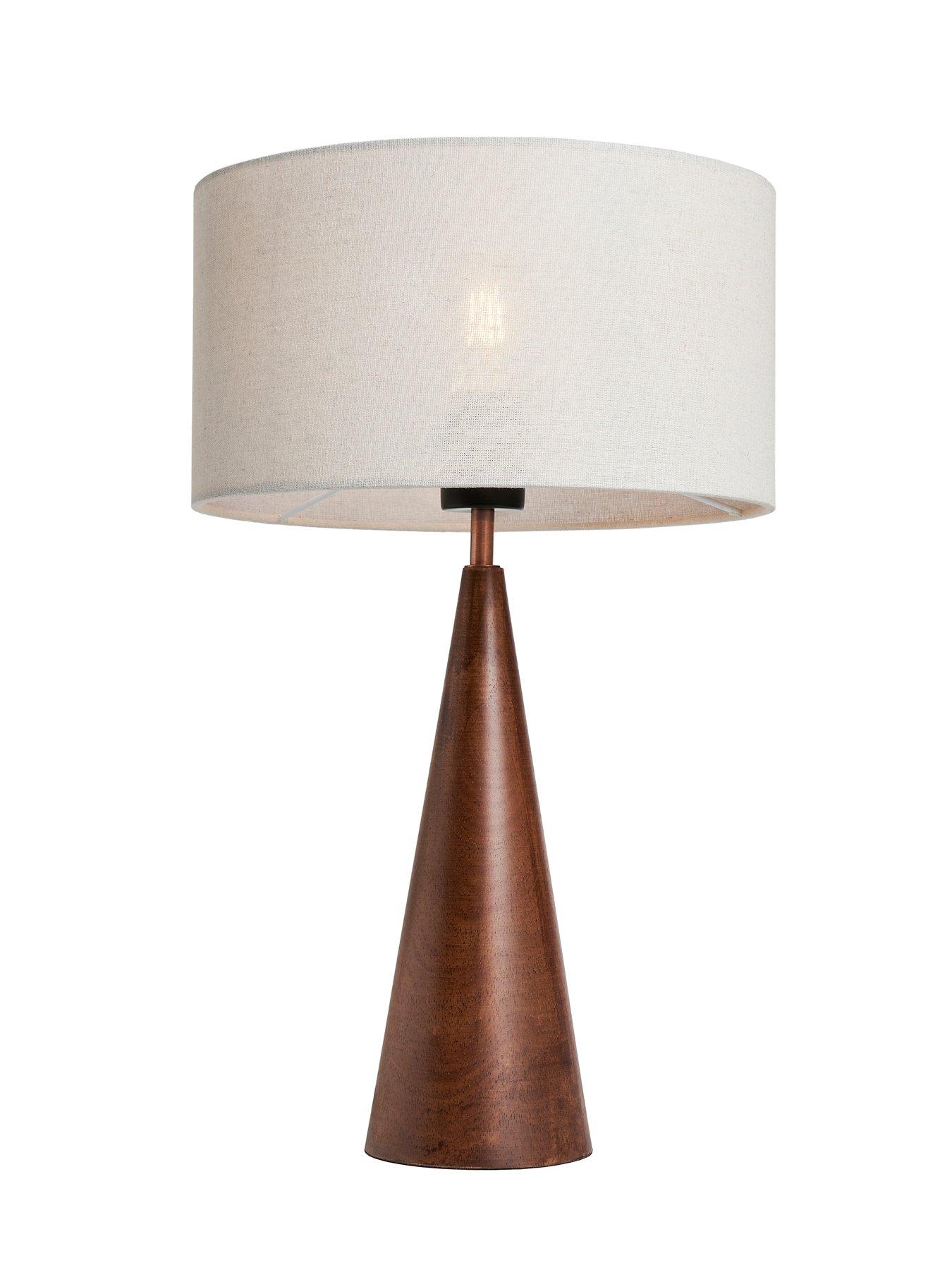  image of the-very-collection-conical-wooden-table-lamp