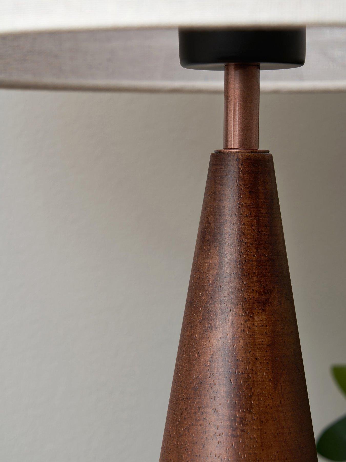  image of the-very-collection-conical-wooden-table-lamp