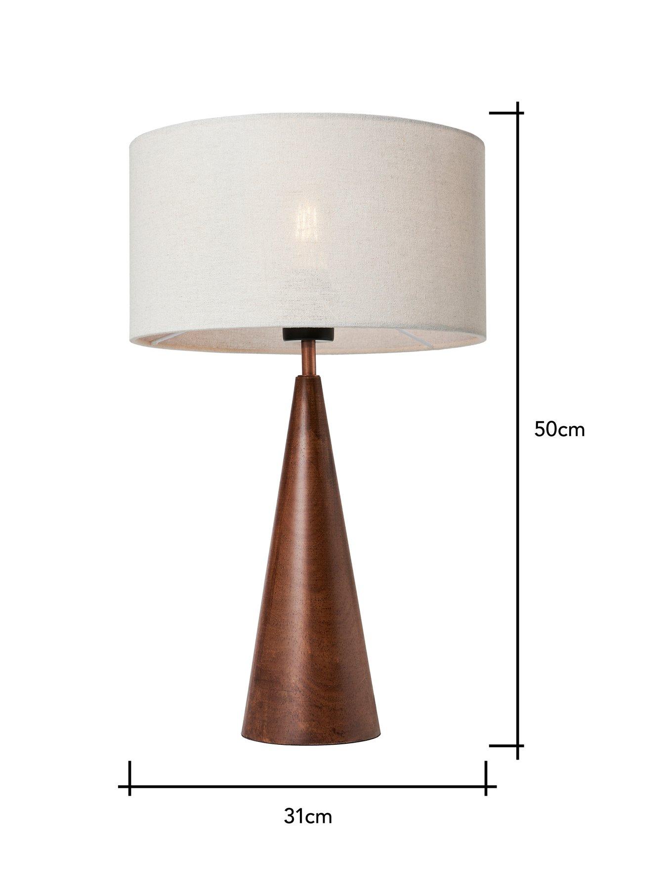  image of the-very-collection-conical-wooden-table-lamp