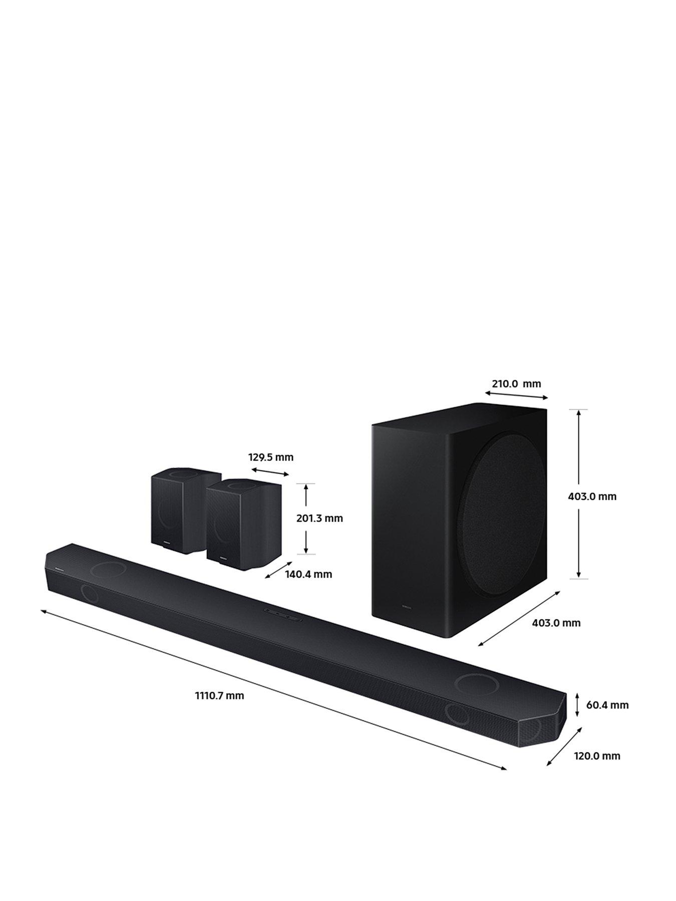 Image 2 of 7 of Samsung Q930D 9.1.4ch Dolby Atmos, DTS:X, Q-Symphony Soundbar with Wireless Subwoofer &amp; Rear Speakers, Wi-Fi