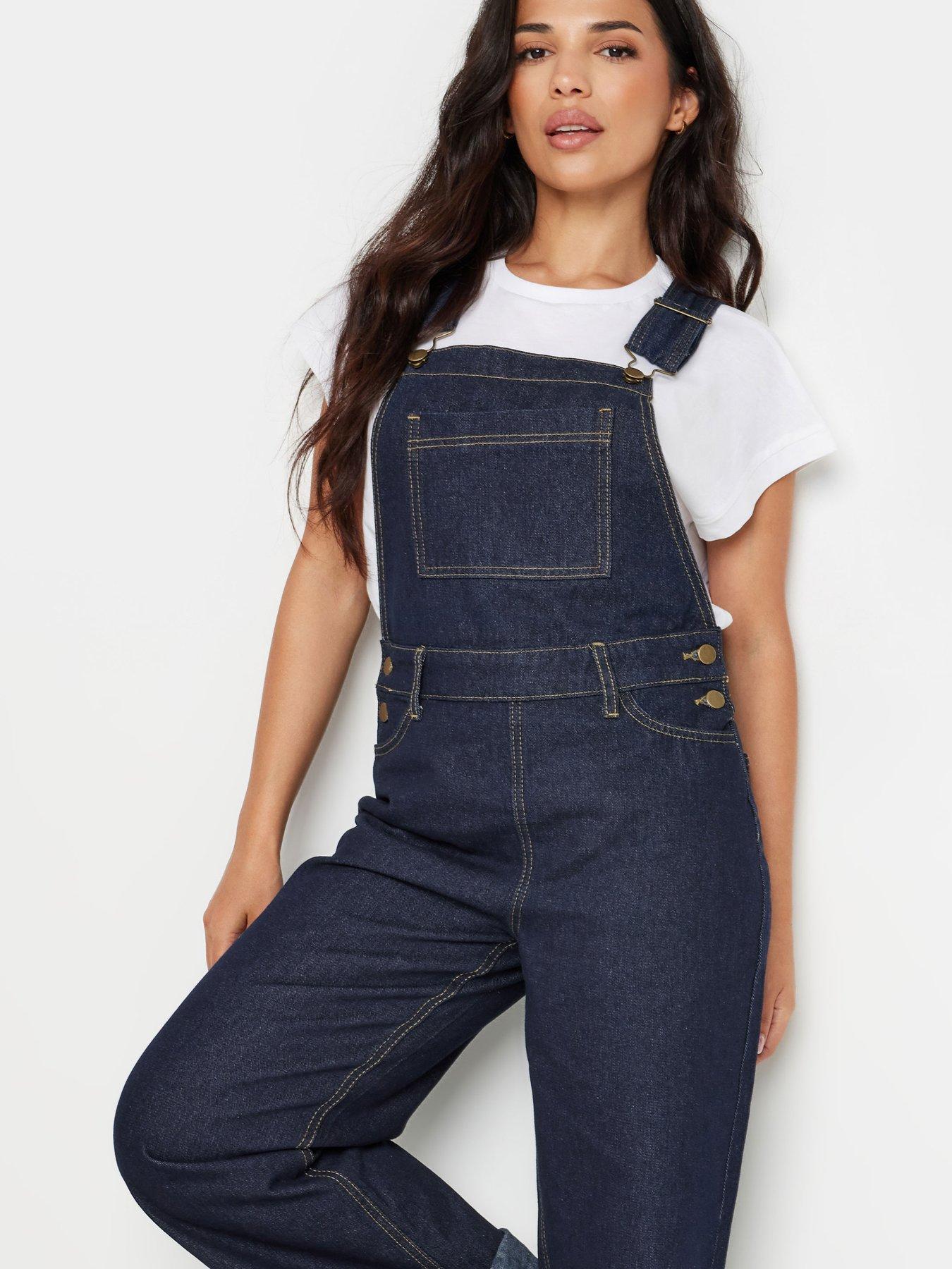 Image 4 of 4 of PixieGirl Indigo Blue Denim Dungarees