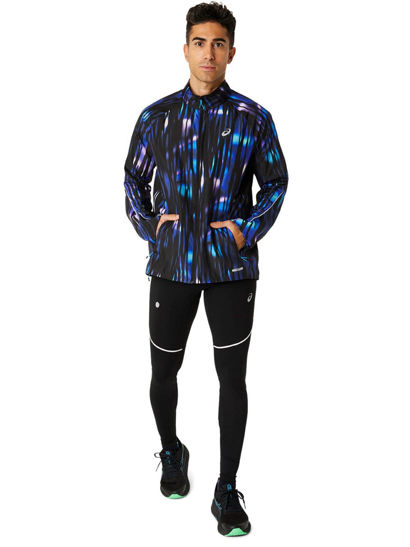  image of asics-mens-running-road-lite-show-jacket-blackblue