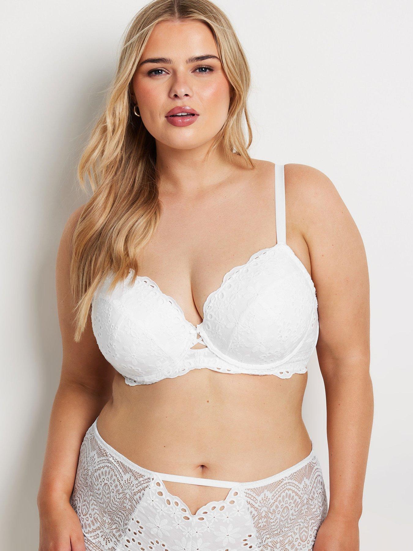 Yours Bella Broderie Padded T-Shirt Bra